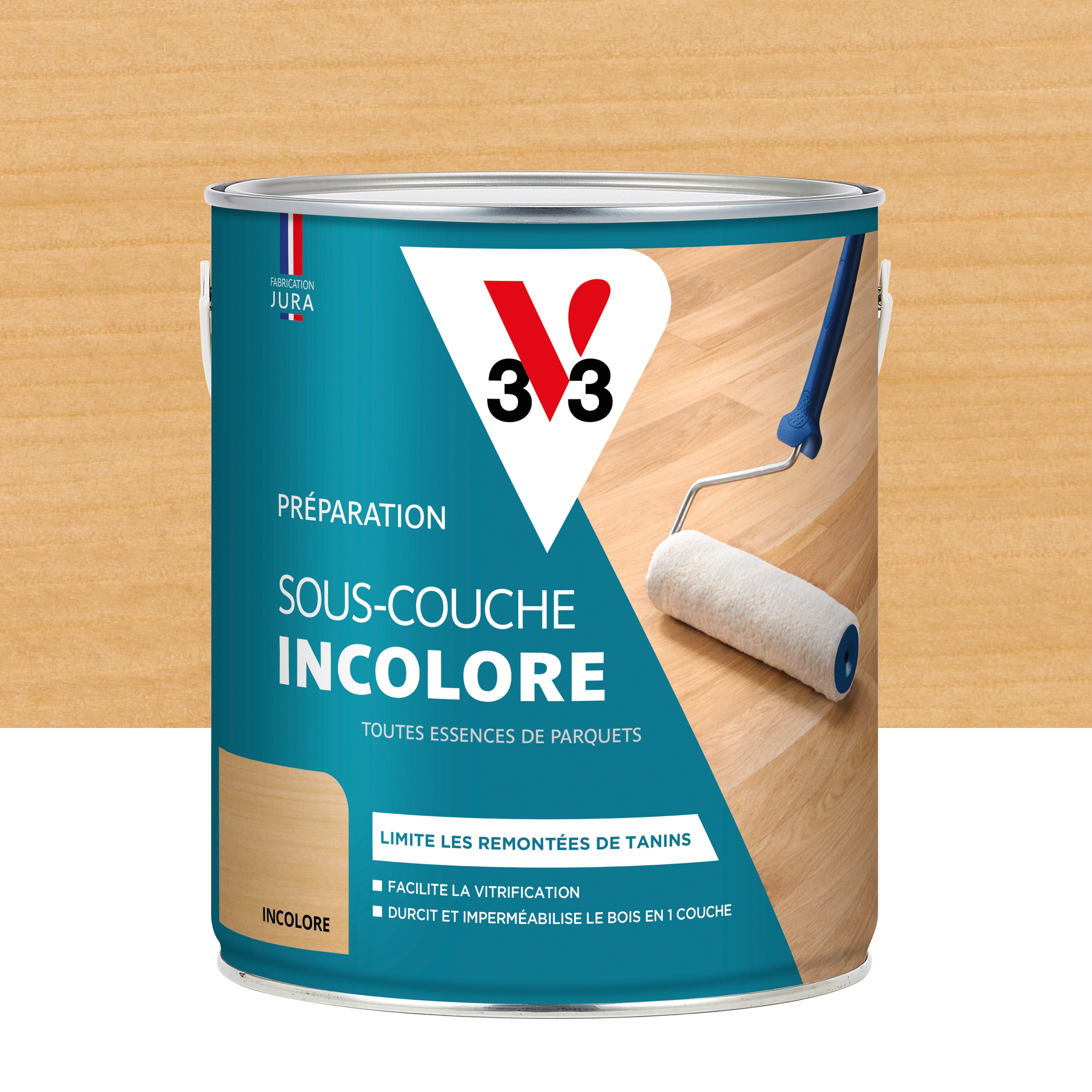 Huile blanche parquets & escaliers mat 2.5L - Merbau - V3 Huile blanche parquets & escaliers mat 2.5L - Merbau - V3