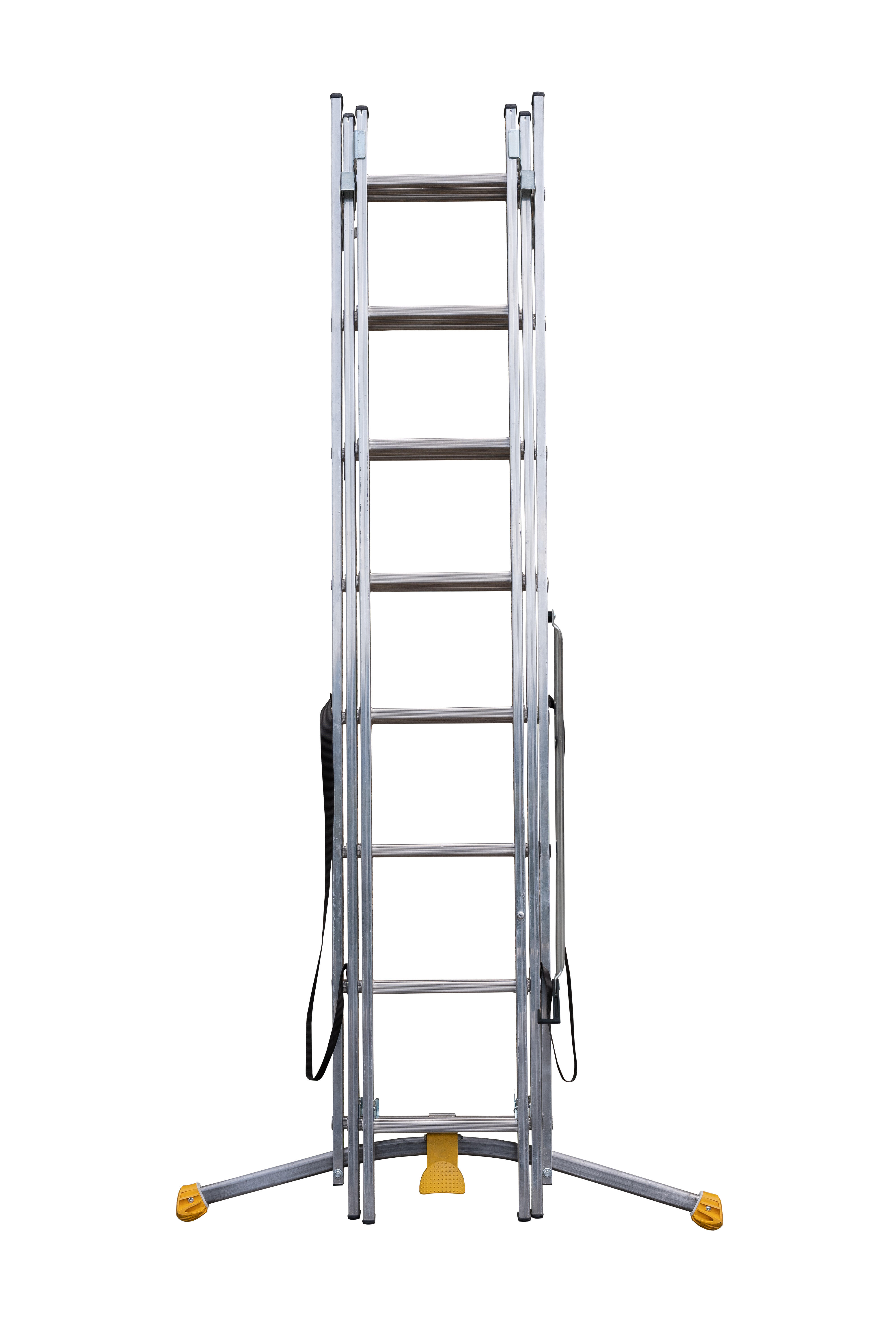 Echelle transformable aluminium HAILO 24 échelons H.4.95 m - 7