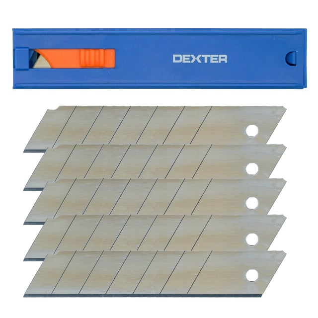 Lot de 5 lames de cutter 25 mm DEXTER