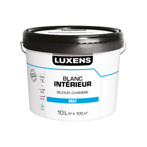 Peinture mur blanc mat LUXENS Séjour et chambre 10L Leroy Merlin Les bons plans des petits projets avant l'été