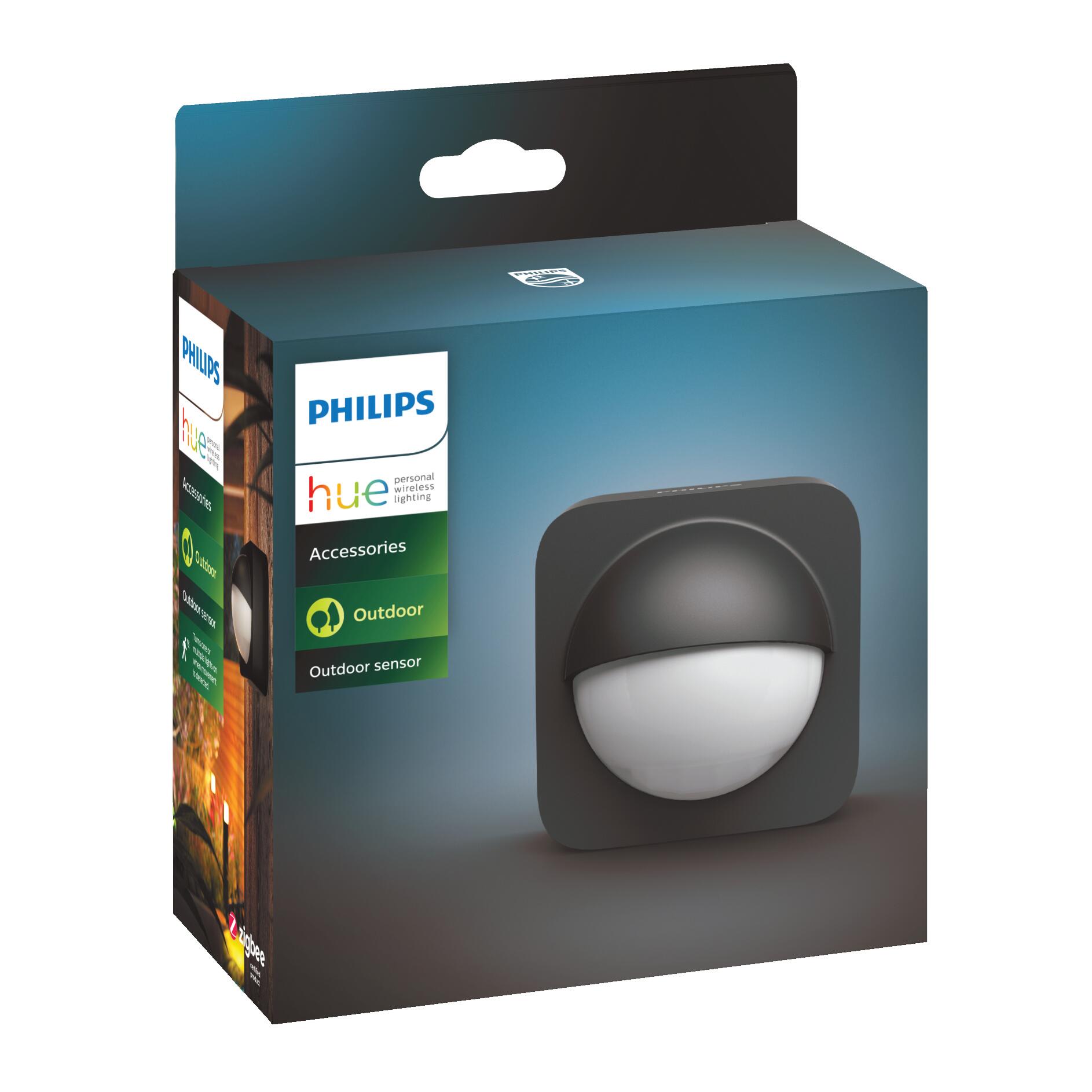 Sensore di movimento a infrarossi PHILIPS HUE per esterno con sensore crepuscolare, angolo di rilevamento 160°, fino a 12 mt - 4