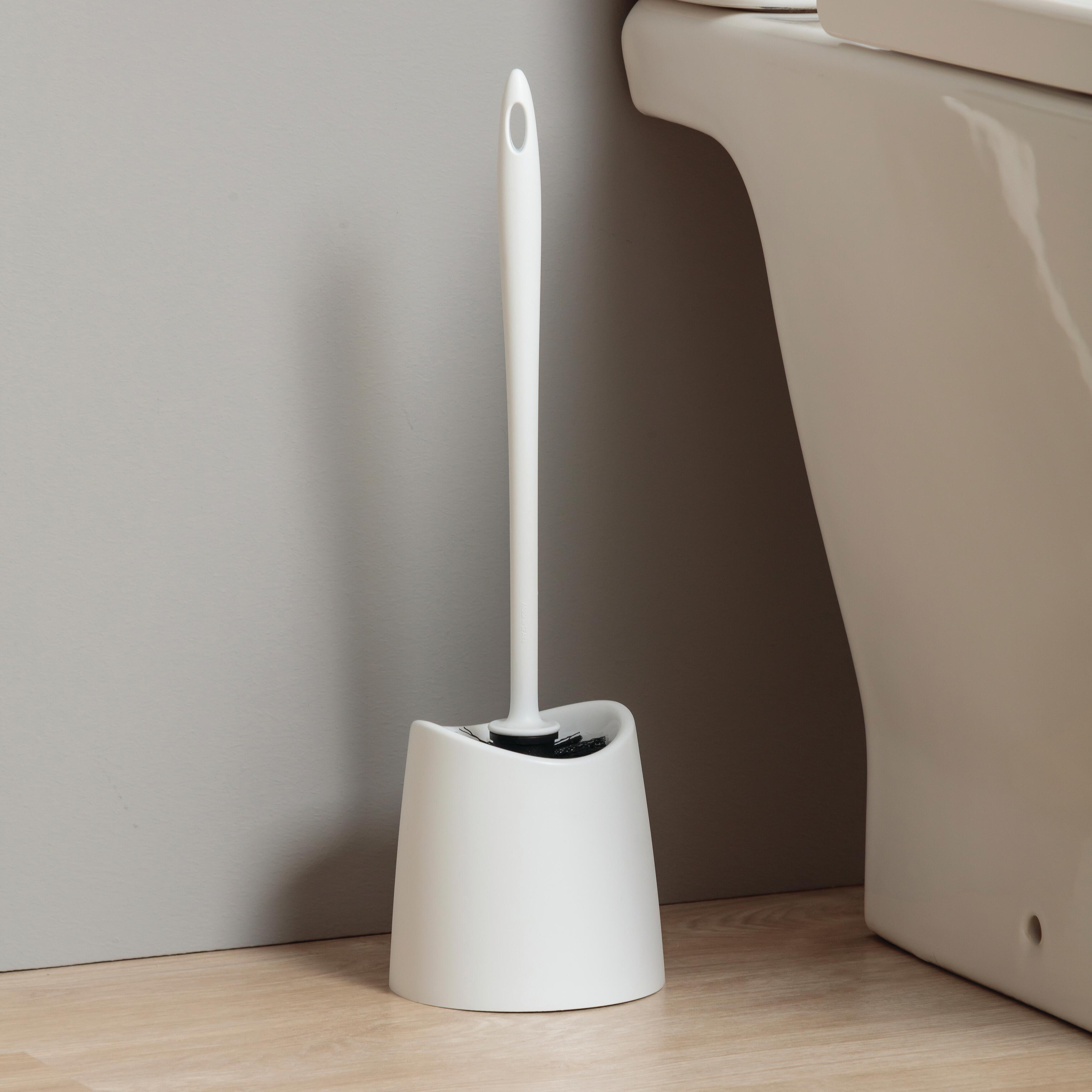 Pot avec brosse WC intégrée blanc Standard TATAY - 2