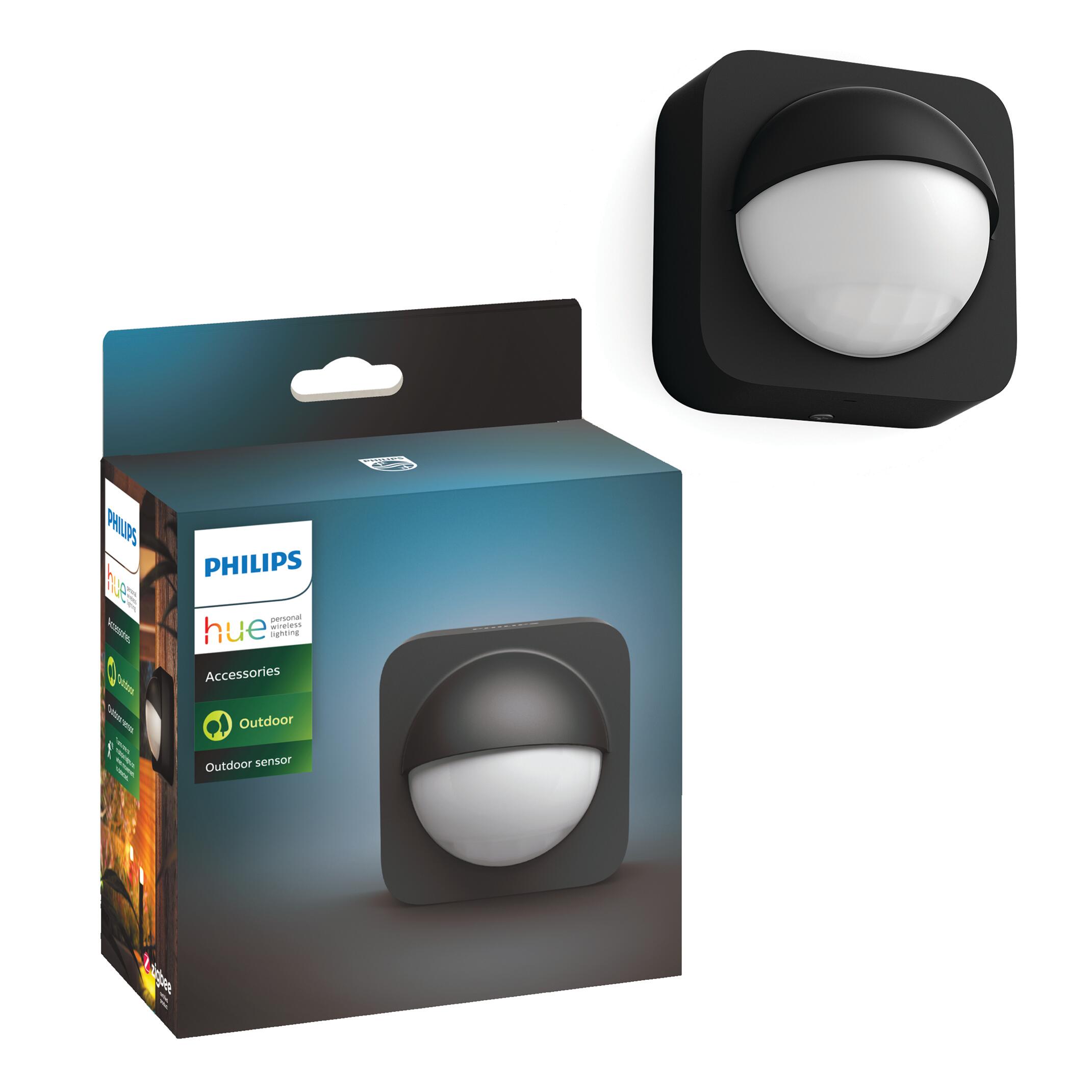 Sensore di movimento a infrarossi PHILIPS HUE per esterno con sensore crepuscolare, angolo di rilevamento 160°, fino a 12 mt - 2