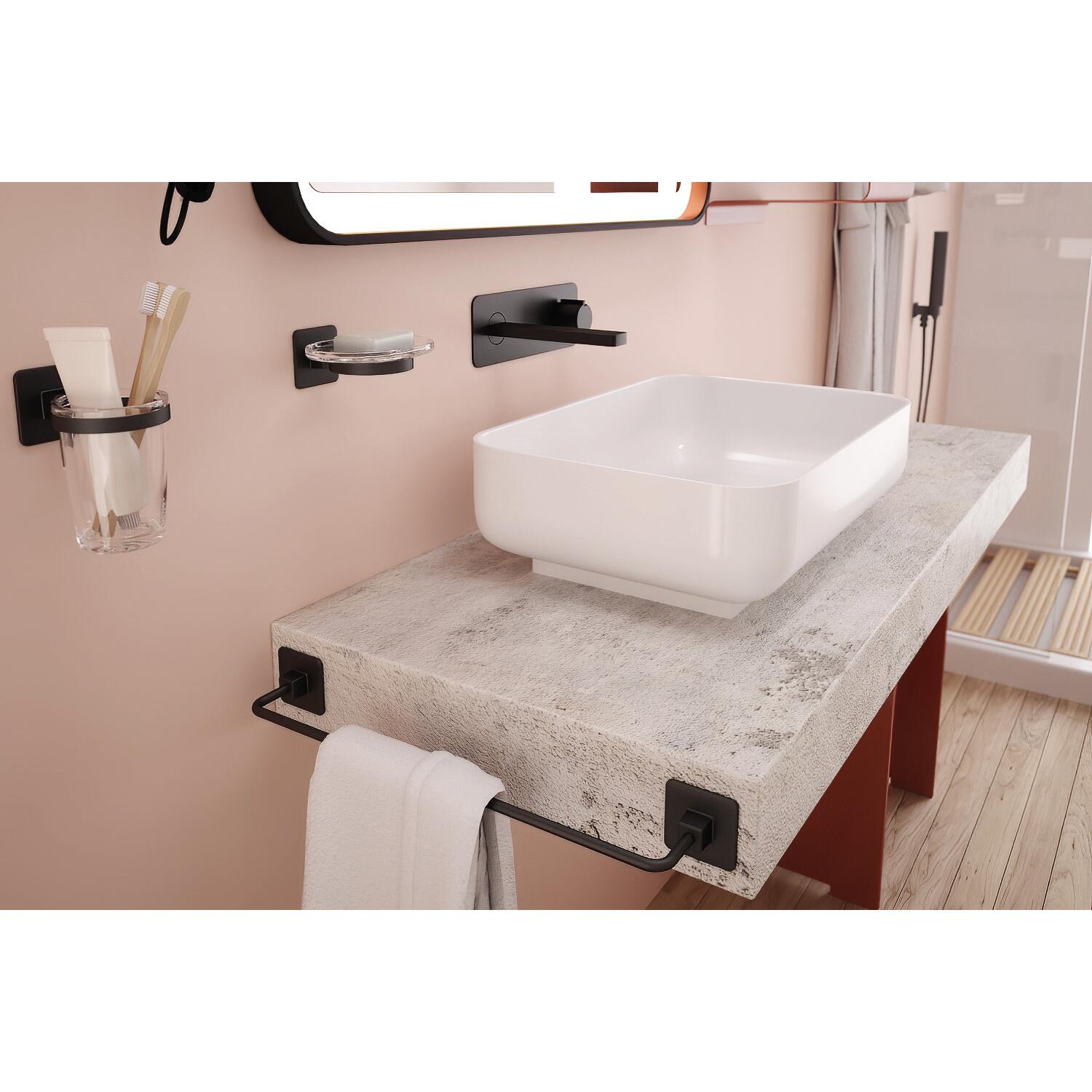 Porta sapone Cold Wind nero 12 cm x 5.3 cm in zama - 4