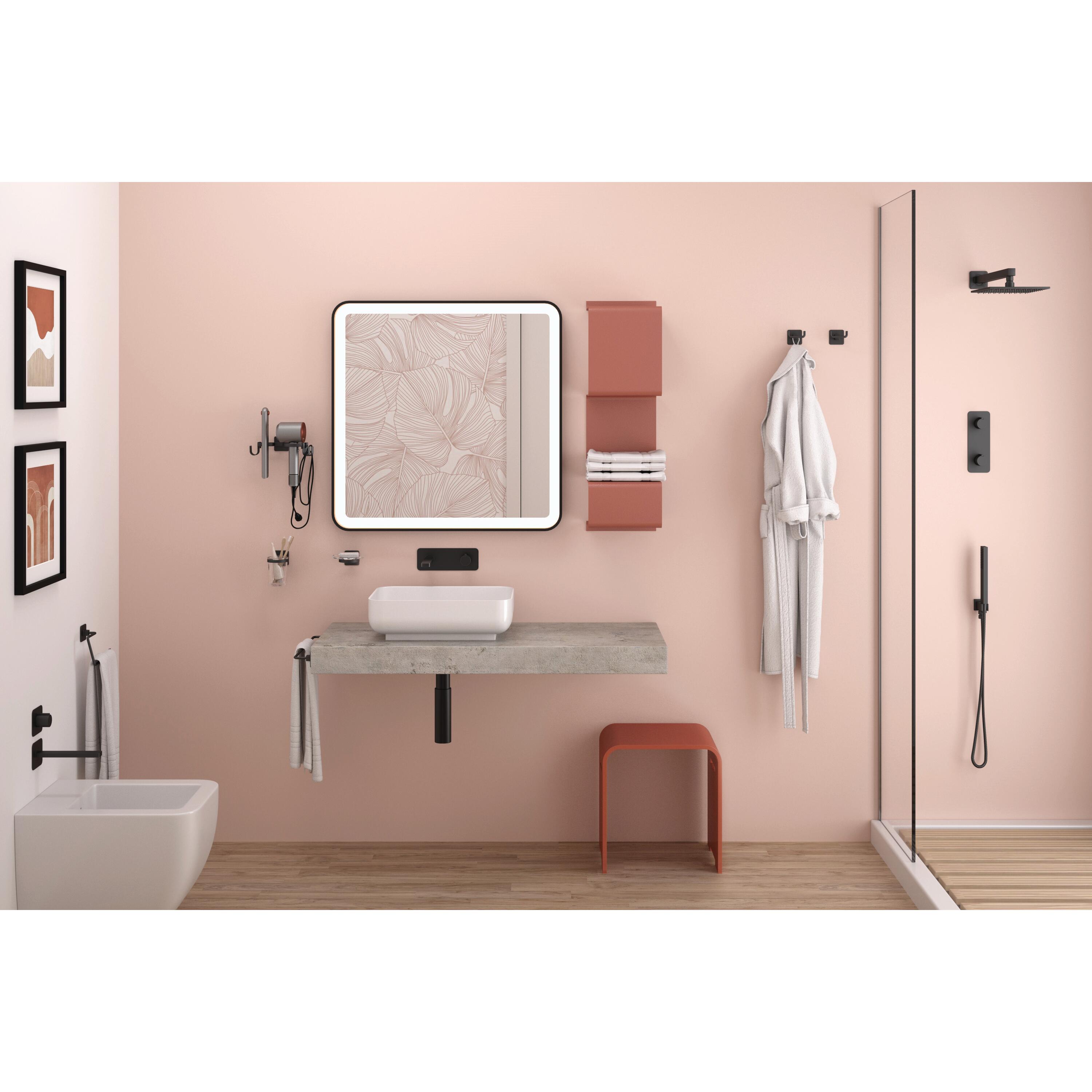 Porta sapone Cold Wind nero 12 cm x 5.3 cm in zama - 3