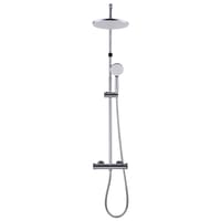 Asta Colonna Doccia PONSI ROUND-T Telescopica MIX MECCANICO Deviatore A 2 Vie | SAMA' S.R.L