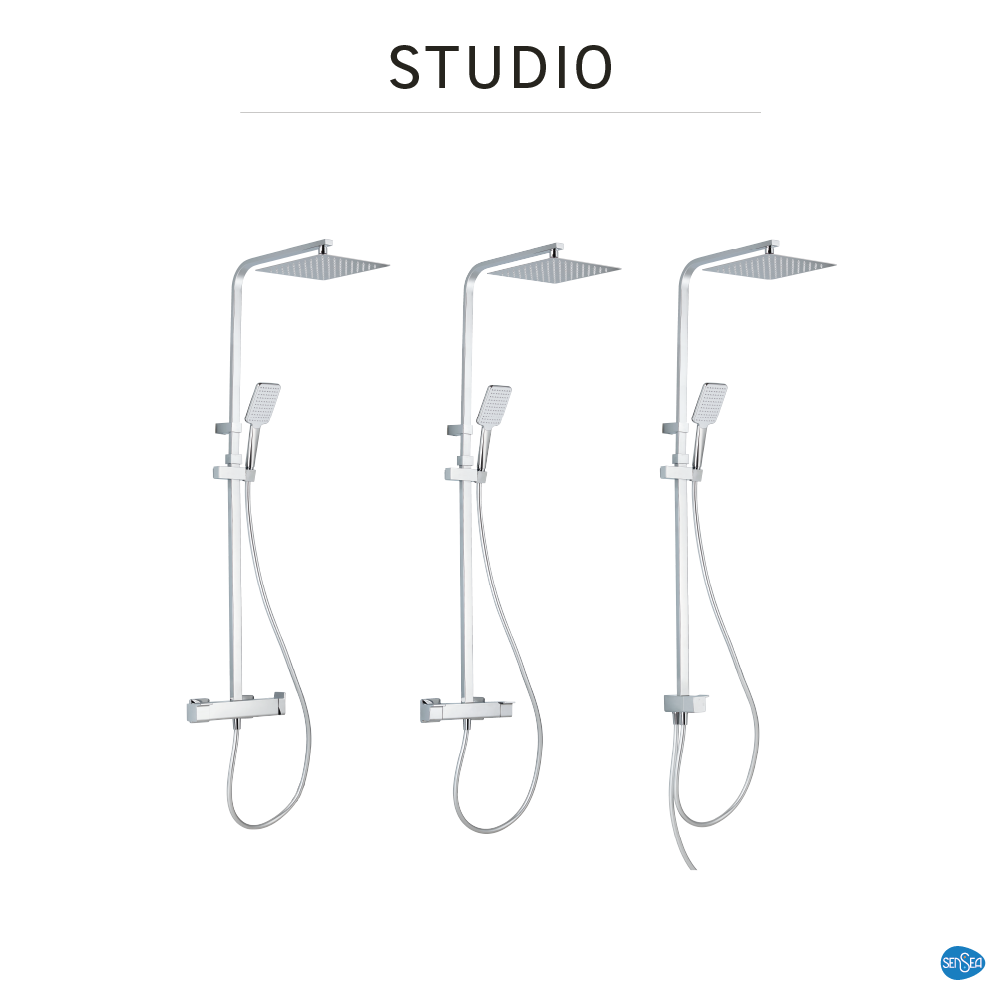 Colonna doccia senza miscelatore Studio V3 cromo - 3