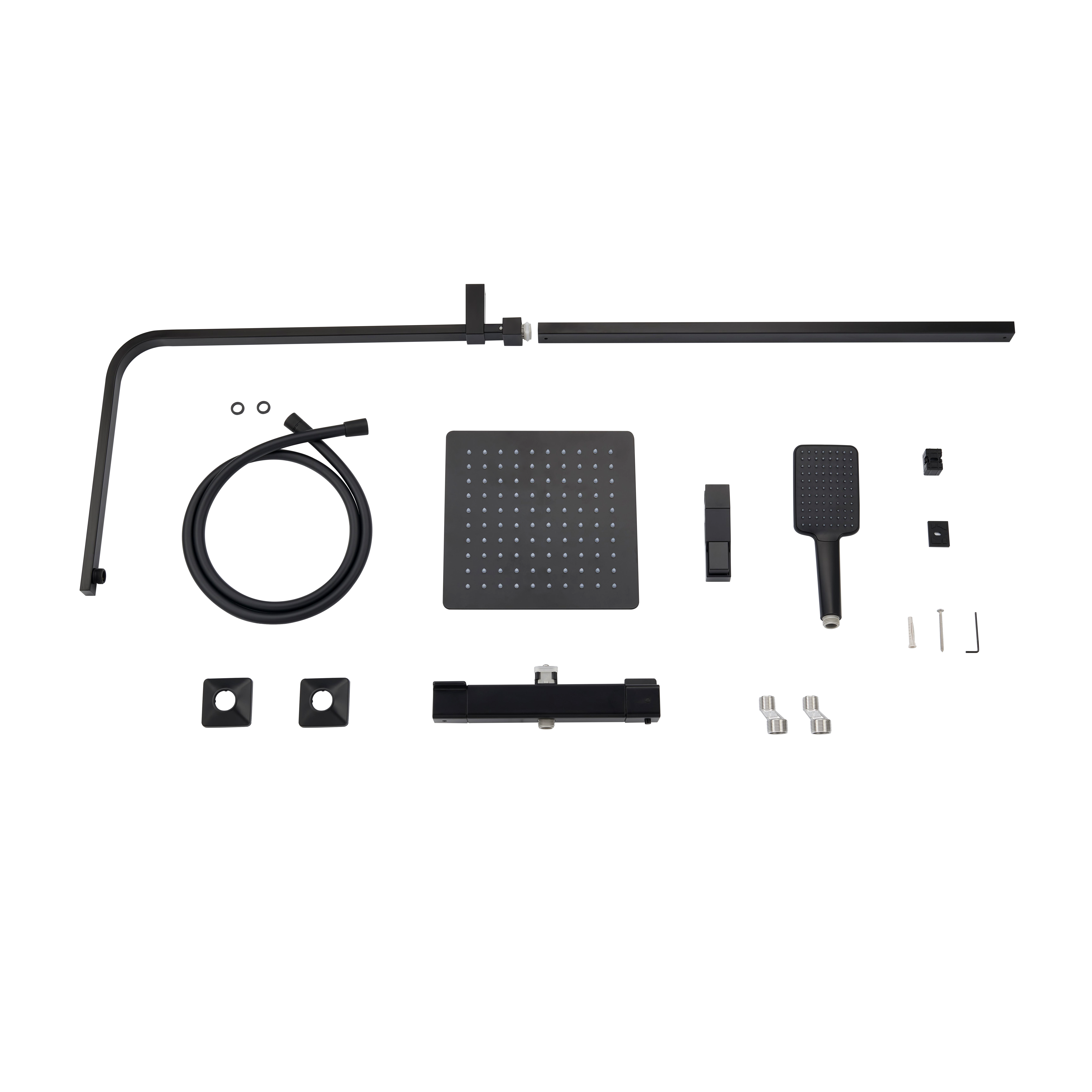 Conjunto de duche torneira termostática preto Sensea Studio V3 - 12