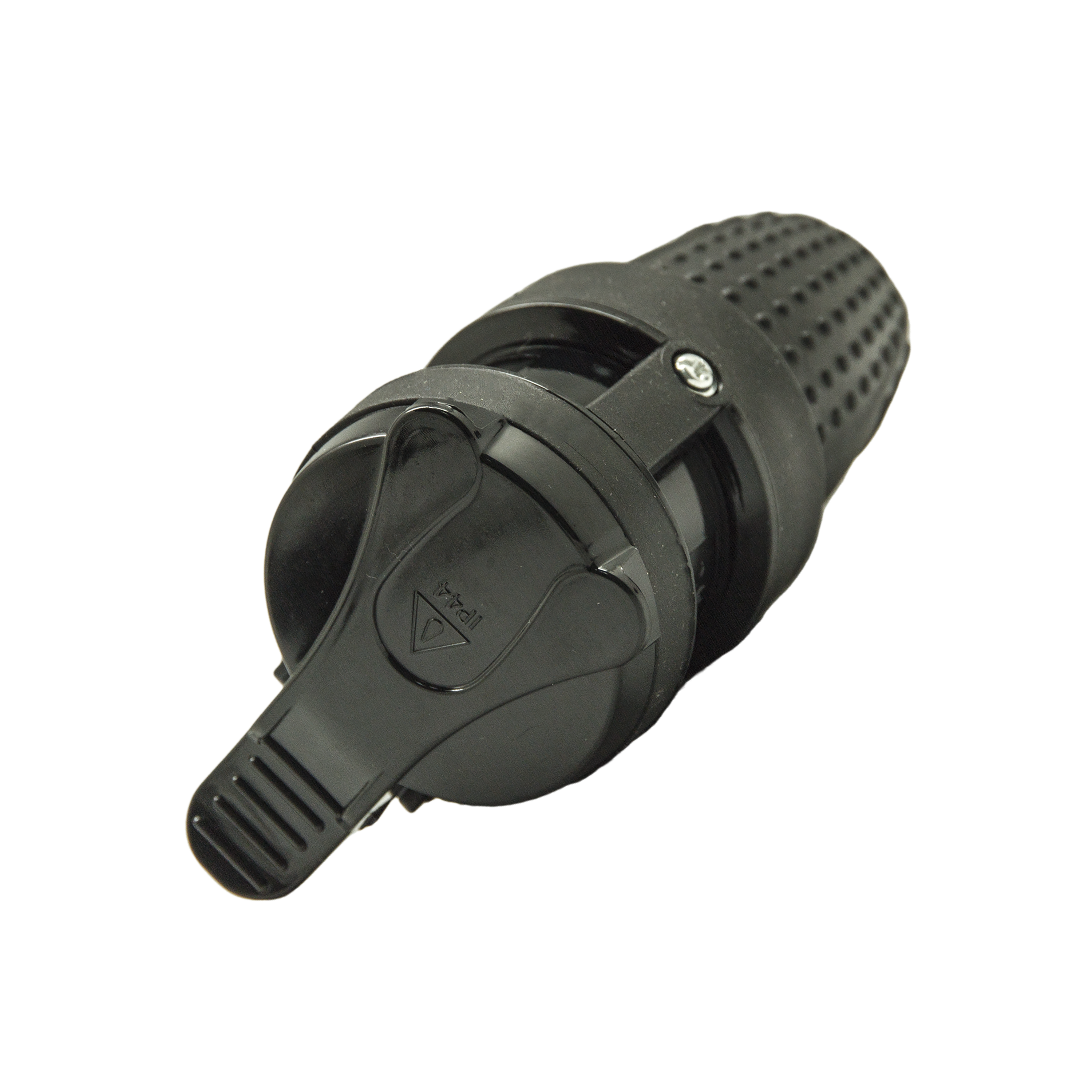 Fiche électrique femelle étanche IP44 2 pôles + terre, 16 A, noir, Lexman - 3