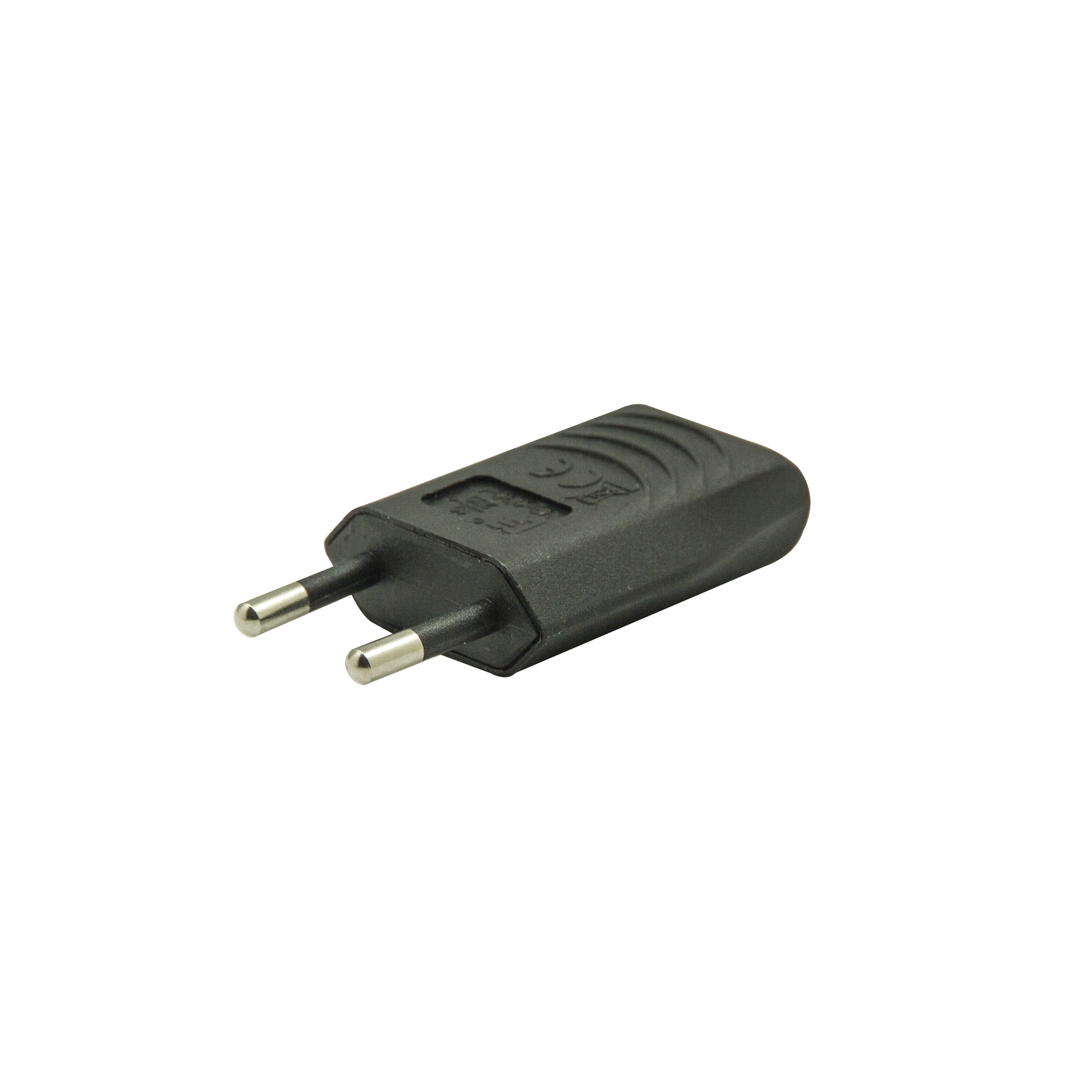 Clavija lateral negra lexman 10a de 250v