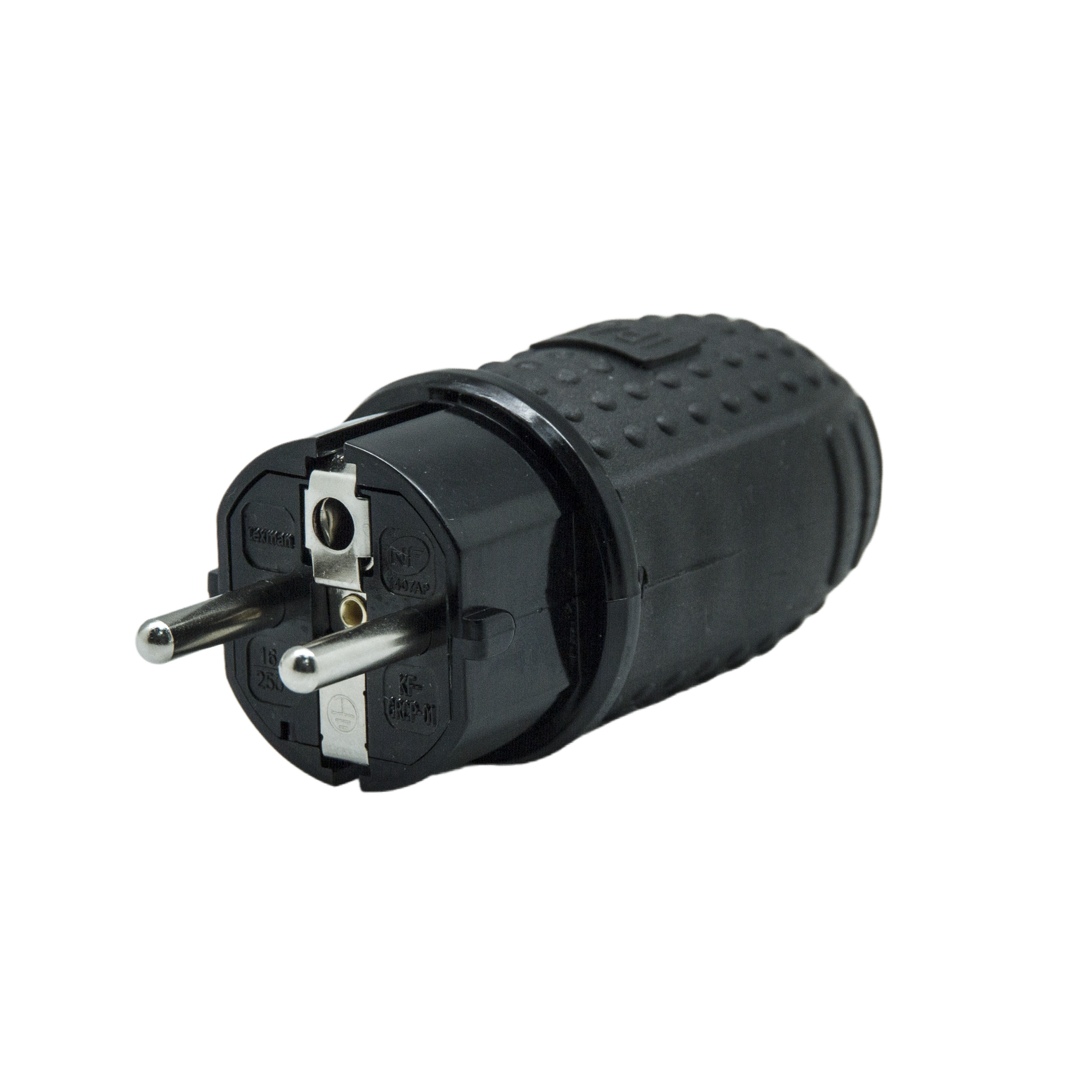 Fiche électrique mâle 2 pôles 6 A - 2