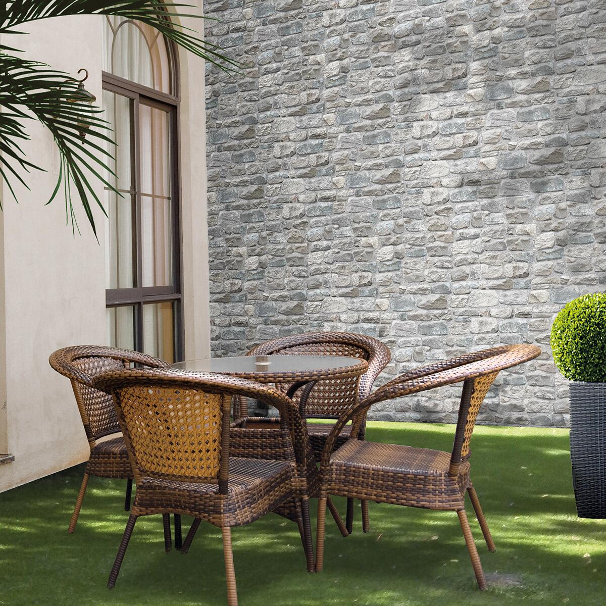 Rivestimento decorativo in gres porcellanato Rocce grigio da interno / esterno 0.84 m² - 2