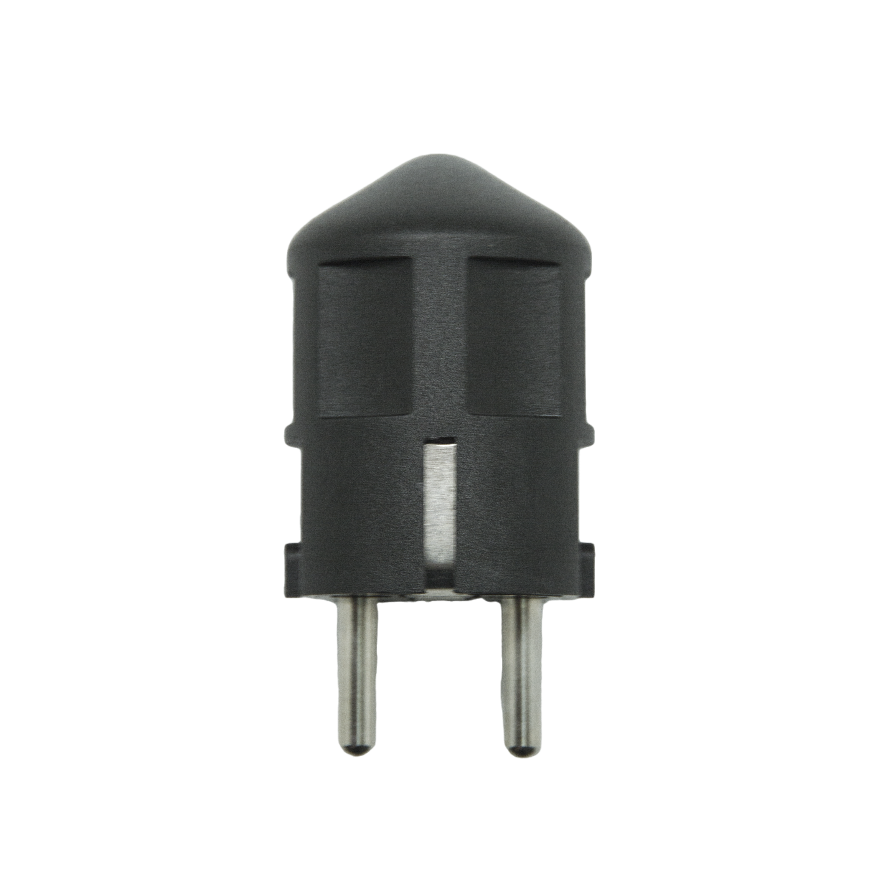 Fiche électrique mâle 2 pôles + terre, connexion sur le côté, 16 A, noir - 5