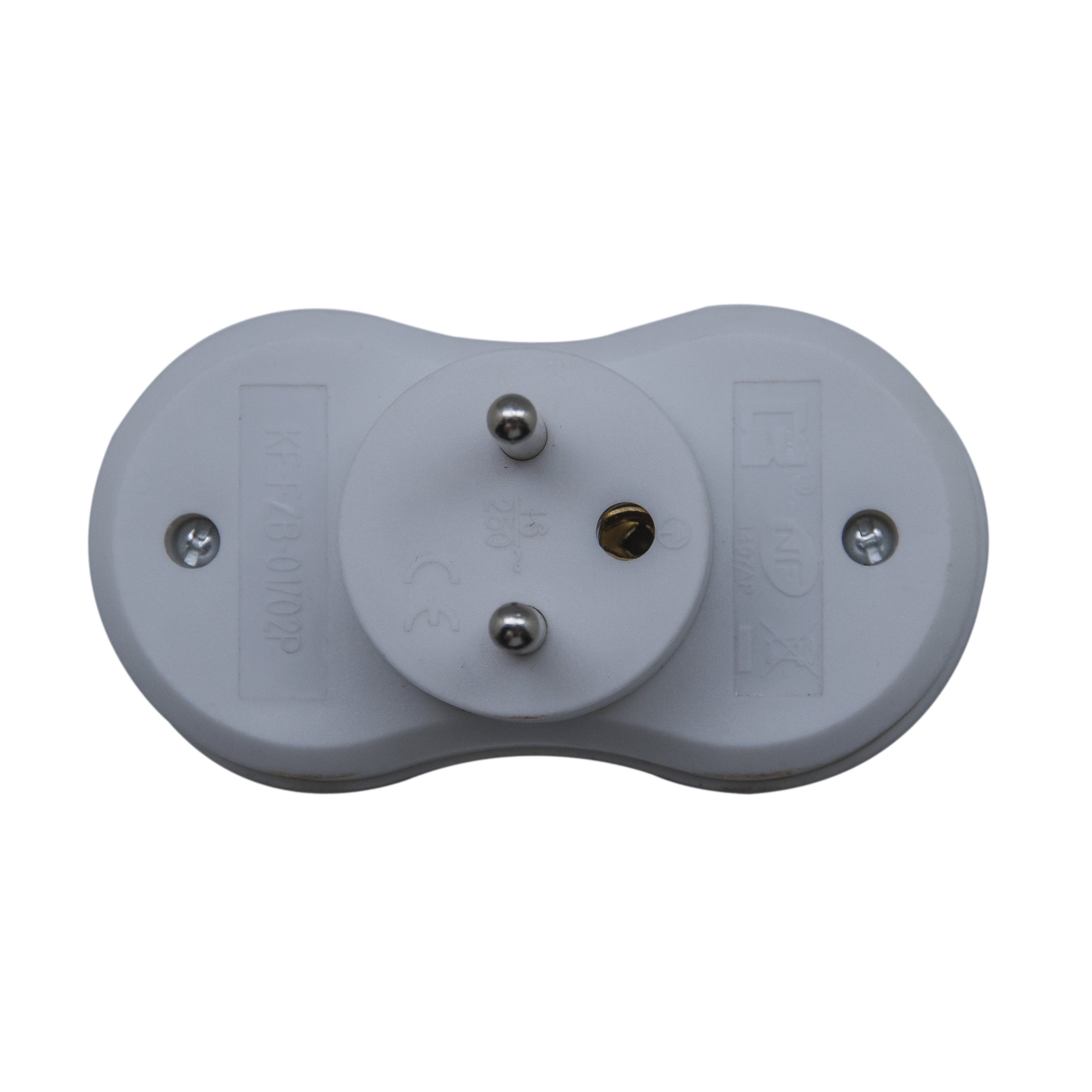 Biplite murale, 2 prises 16A, blanc - 3