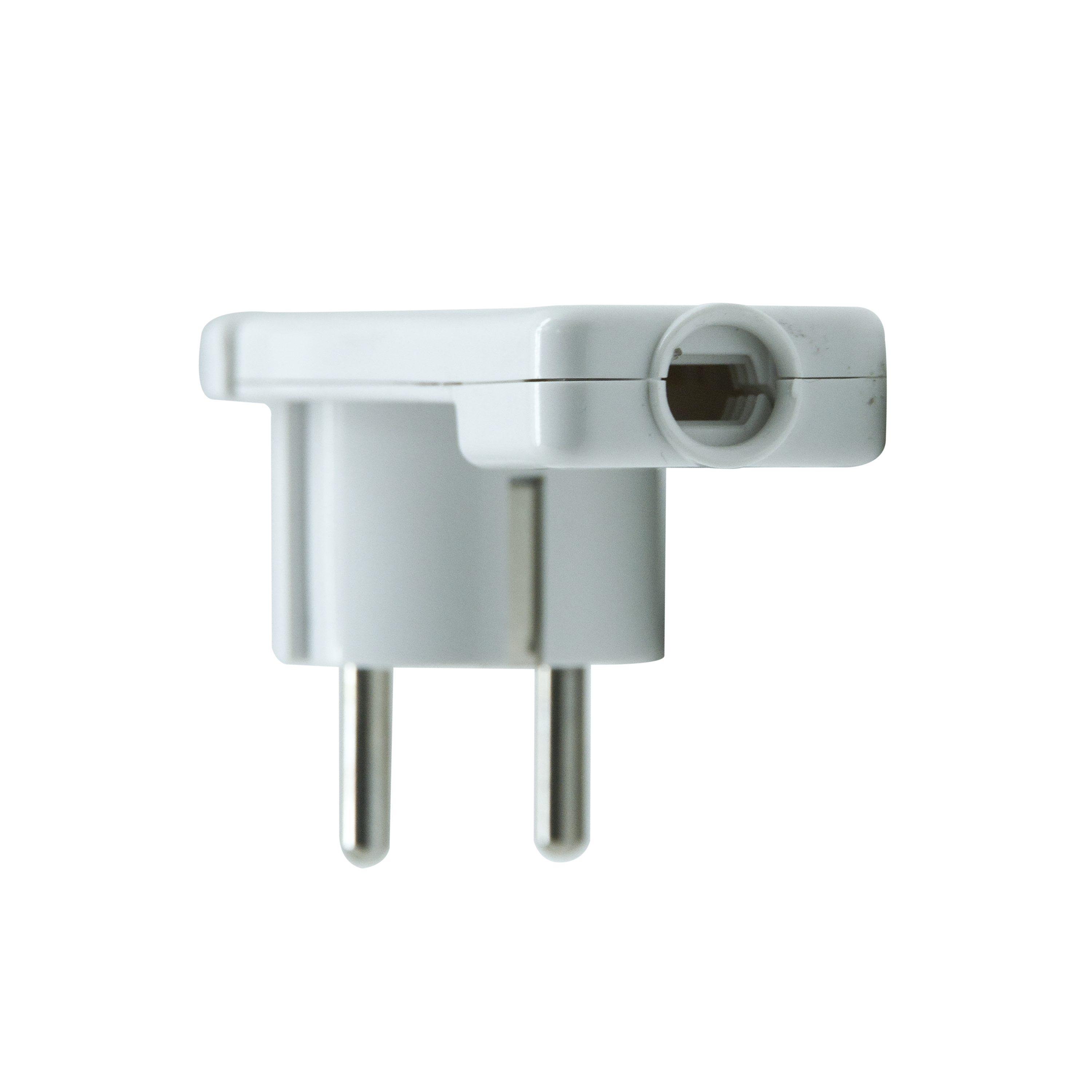 Fiche électrique plate mâle 2 pôles + terre, 16 A, blanc, 1.5mm2 MAX - 3