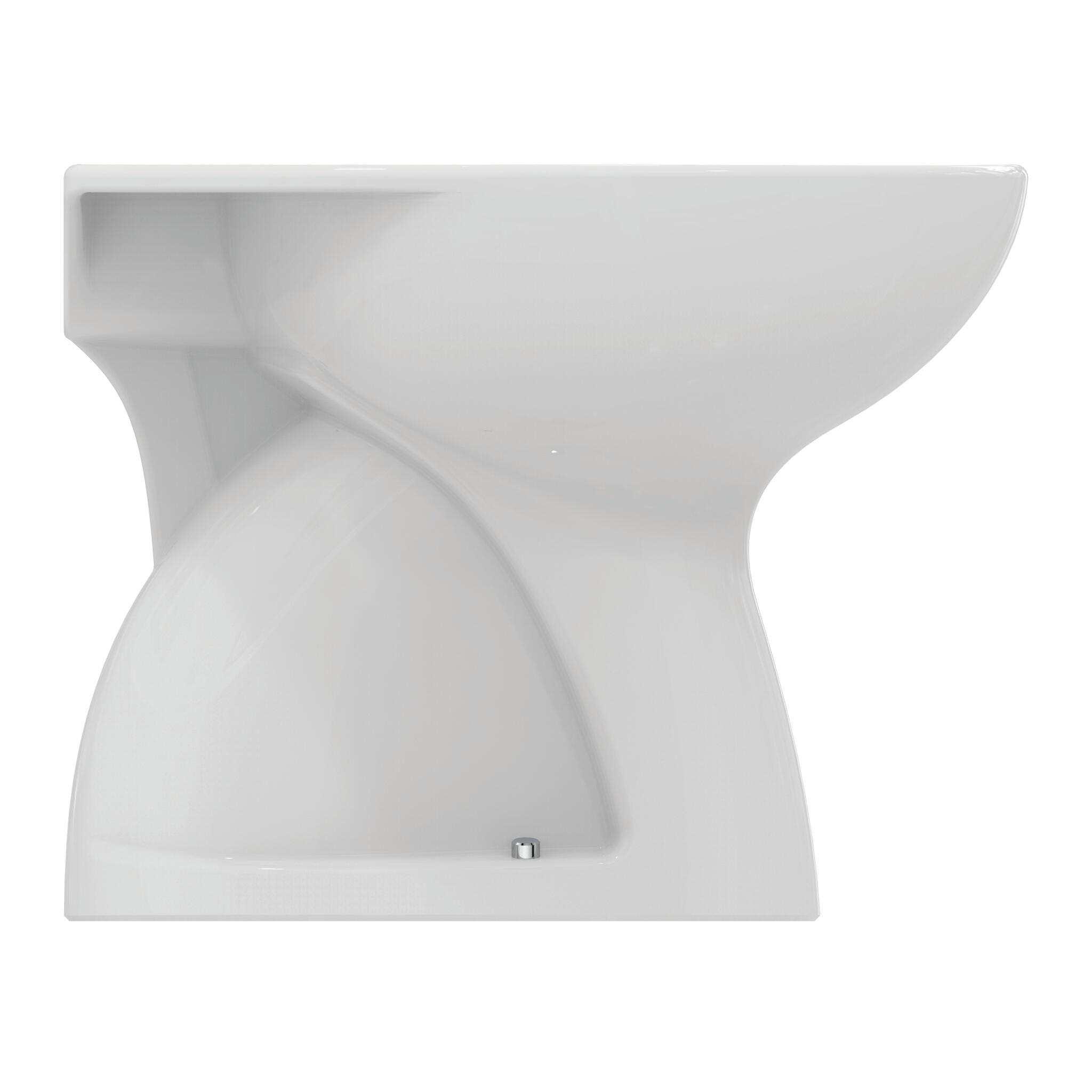 Vaso WC distanziato IDEAL STANDARD alpha scarico a pavimento, sedile escluso P 51 x L 35 x H 40 cm bianco - 3