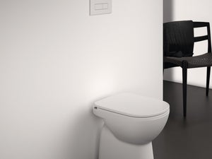 WC Filo Parete Vortix Sedile e Copri vaso Senza Brida L36.5xP56xA41cm