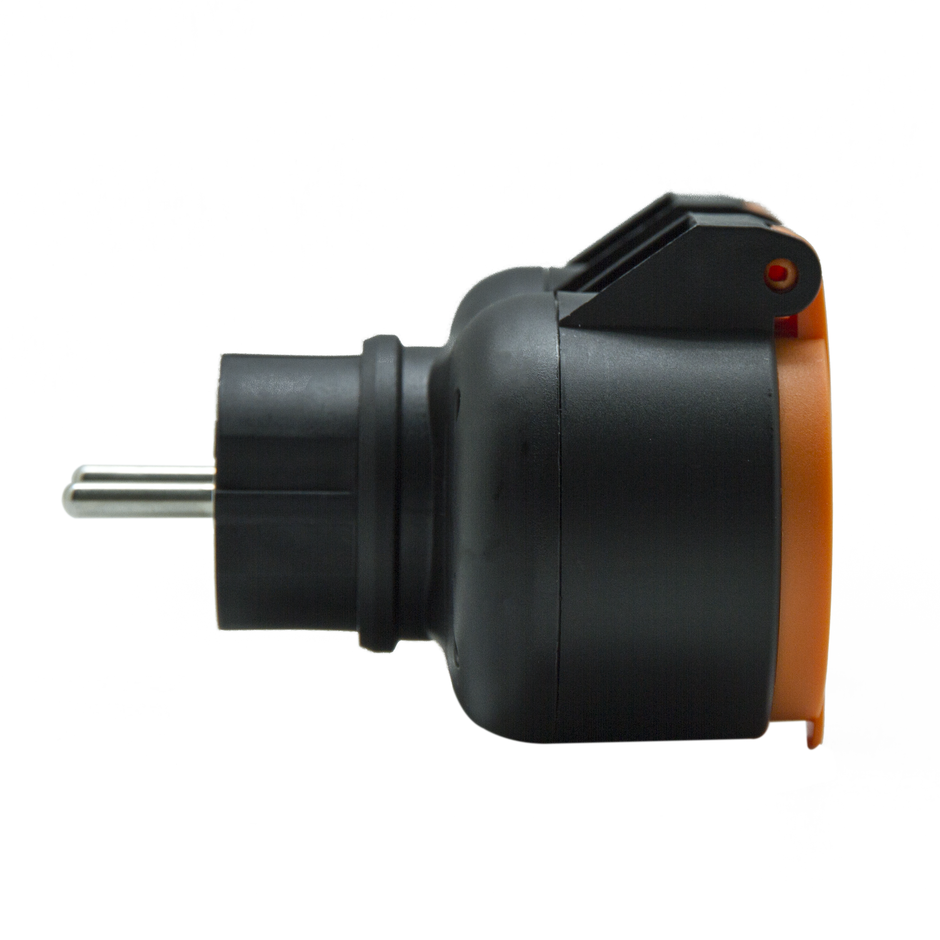 Rozgałęźnik 2x2P+Z IP44 Pomarańczowy LEXMAN - 3