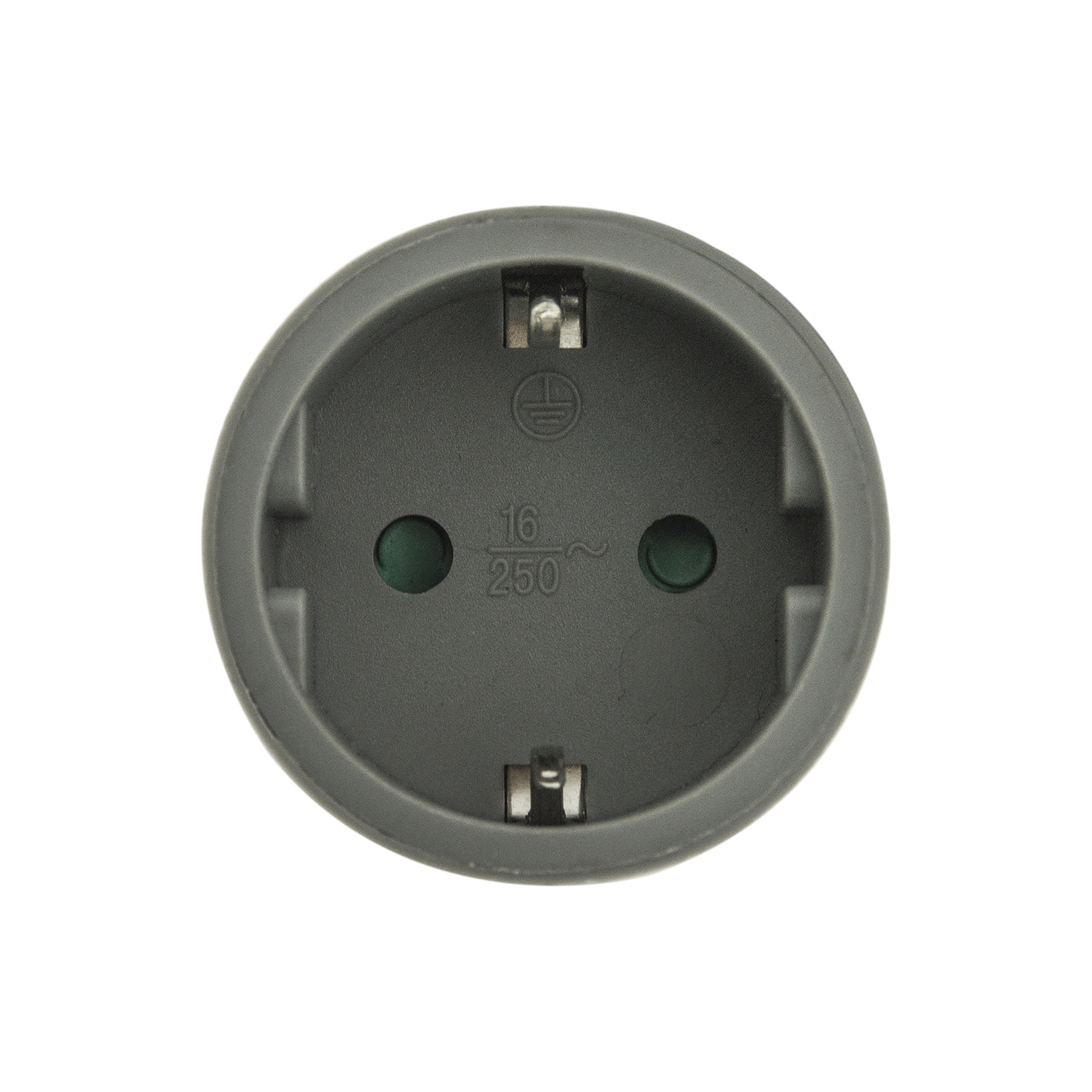 Ficha fêmea SAÍDA FRONTAL 16A CINZENTA - 3