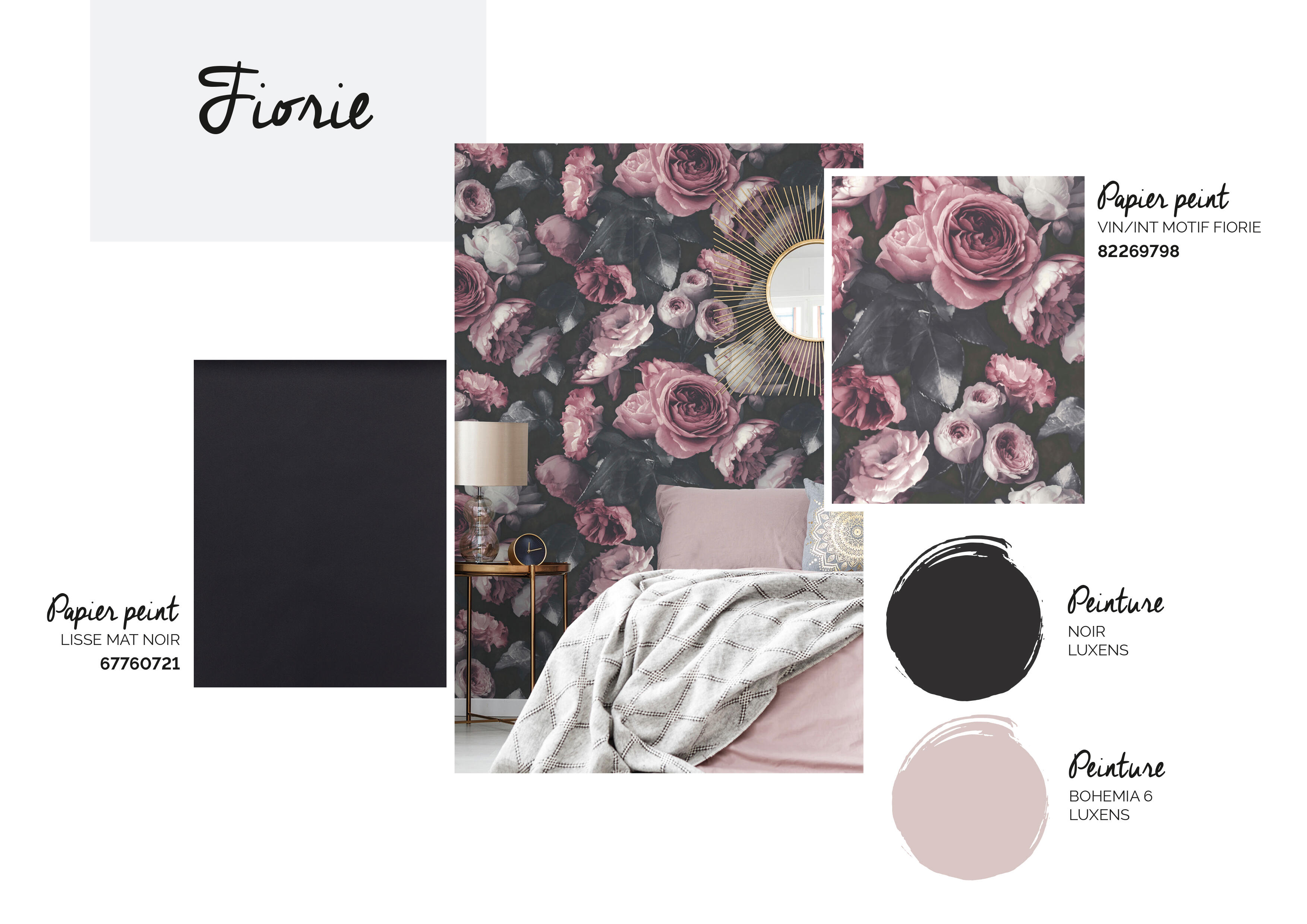 Papier peint intissé Lisse mat INSPIRE noir - 4