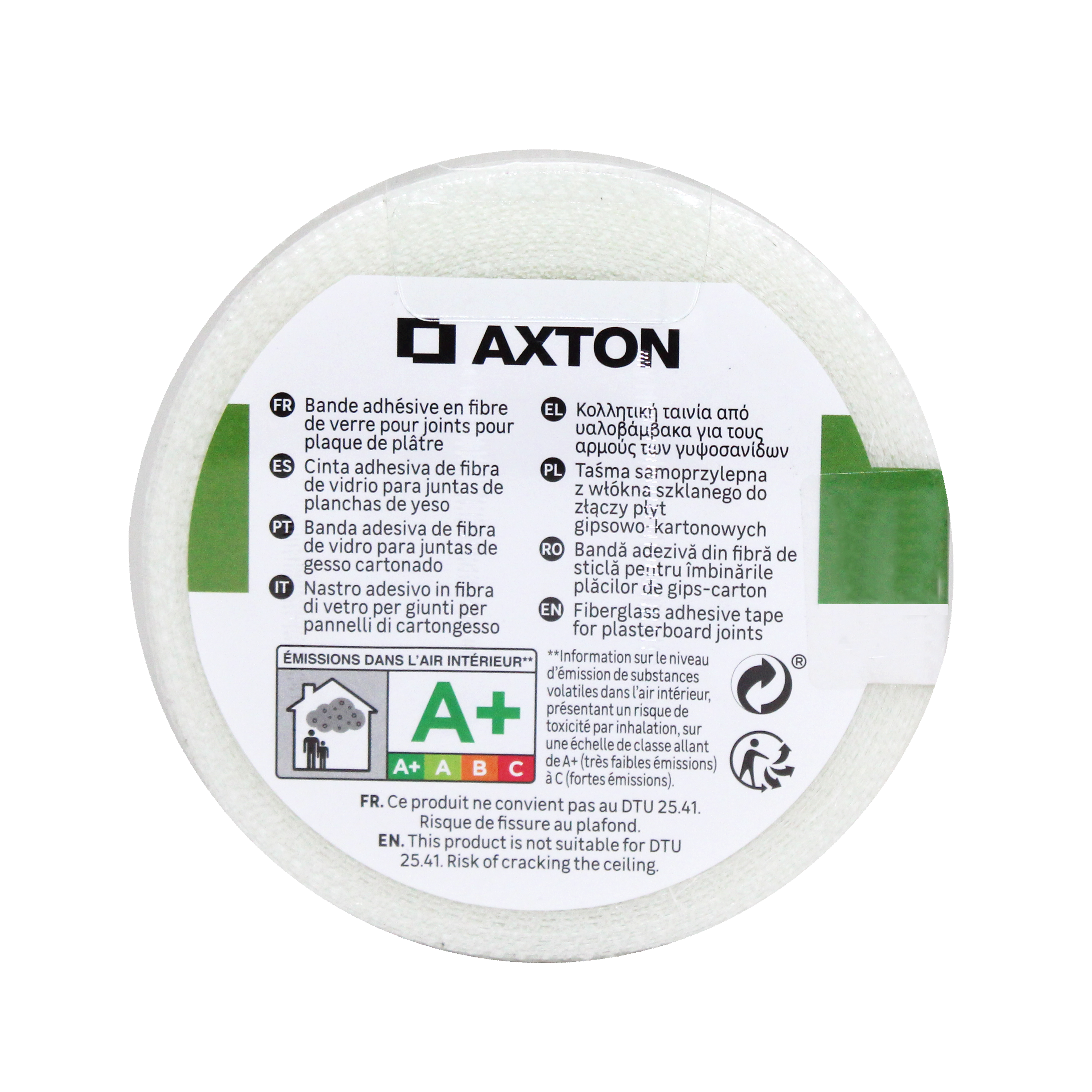 Cinta de fibra de vidrio AXTON 45mx45mm - 6