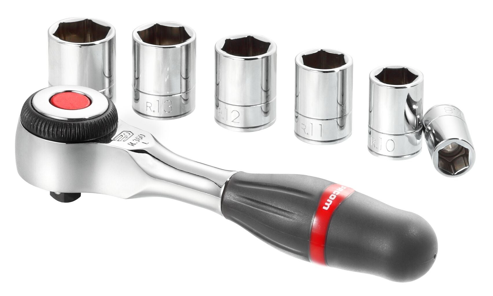 Lot de cliquets et douilles acier FACOM, 8 pièces - 2