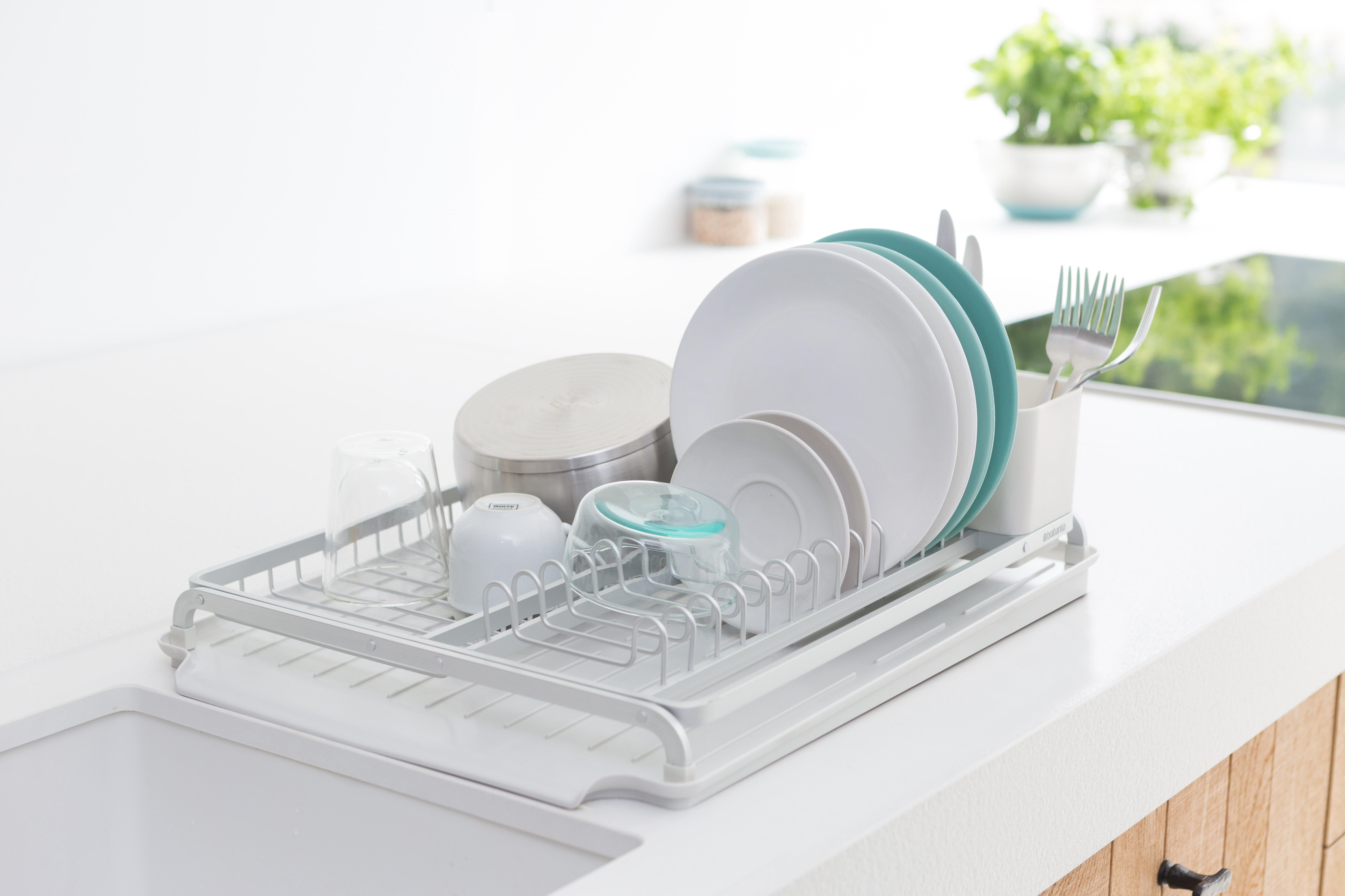 Égouttoir à vaisselle BRABANTIA aluminium gris clair 38.5 cm - 3