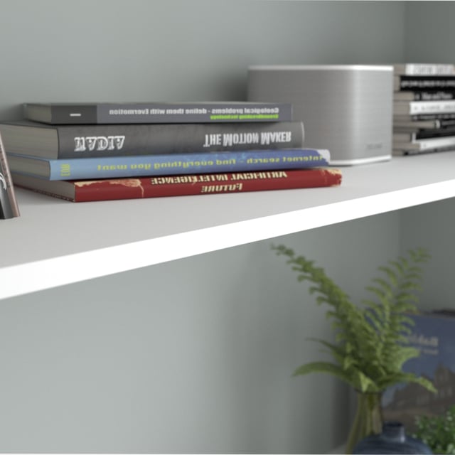 Tablette mélaminé blanc, L.250 x l.50 cm x Ep.18 mm