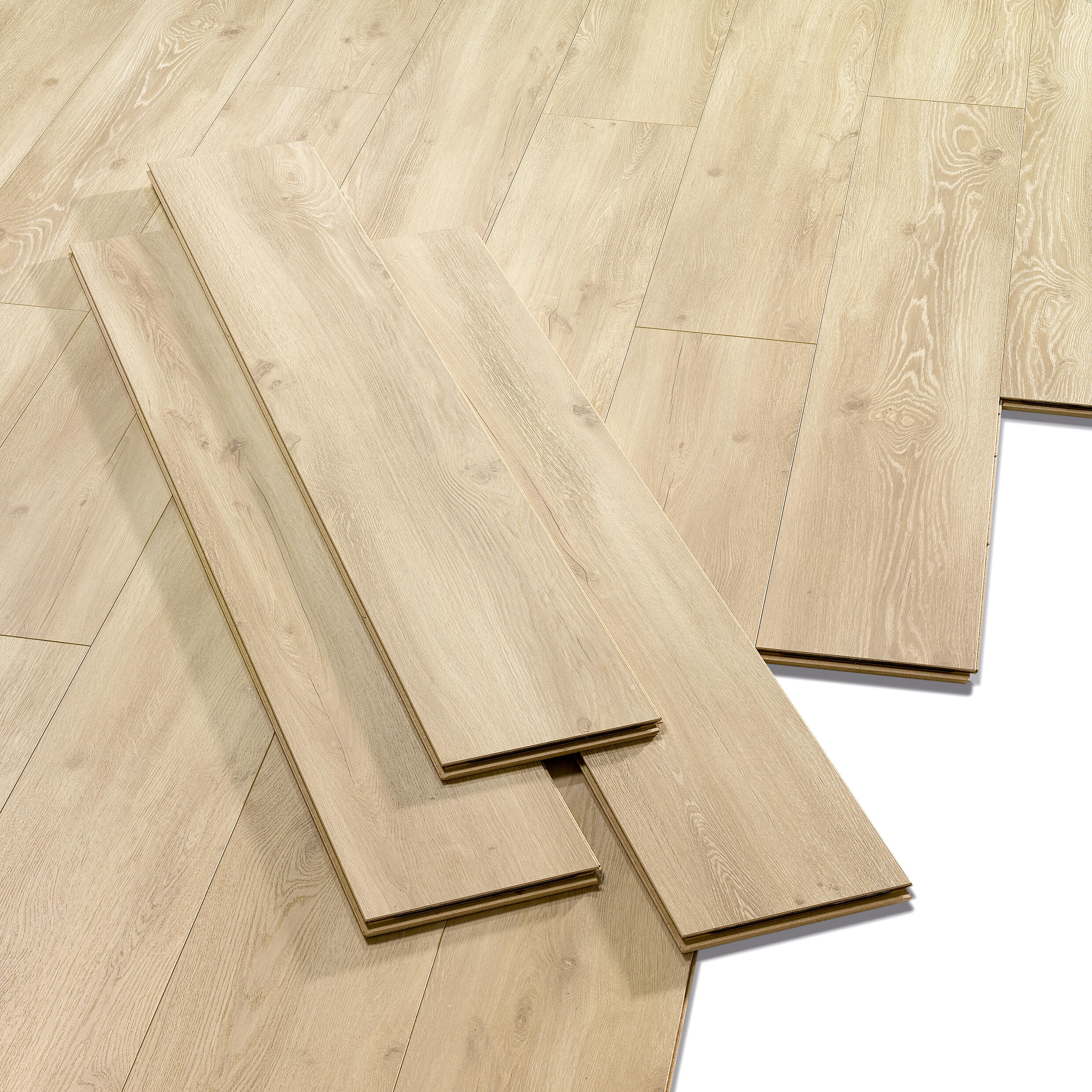 Echantillon sol stratifié intenso CREATIV' Creativ line Canavese blond, 12 mm - 5
