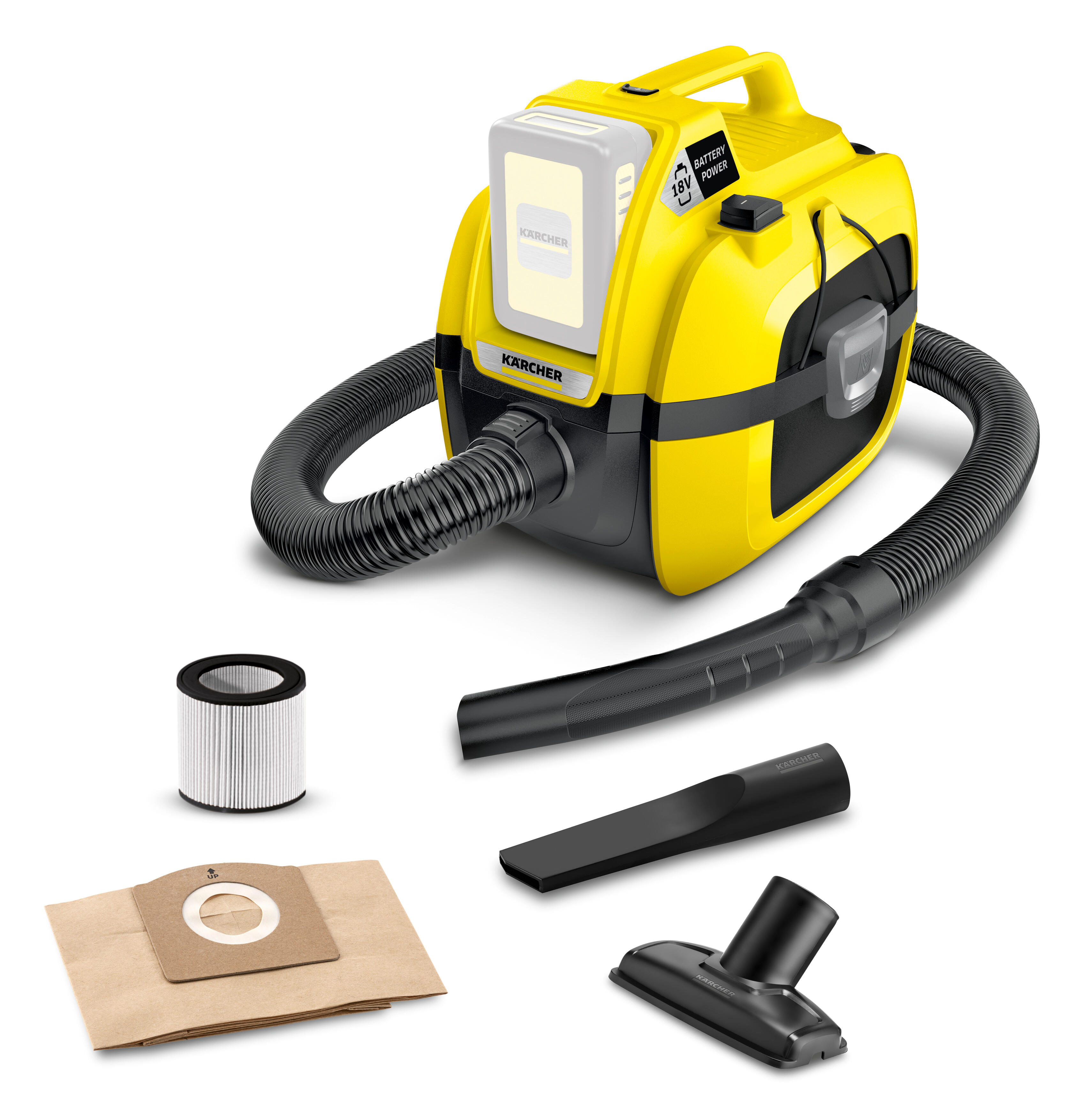 Aspirateur de chantier eau et poussières KARCHER sans batterie, 0 kPa, 7 l - 2