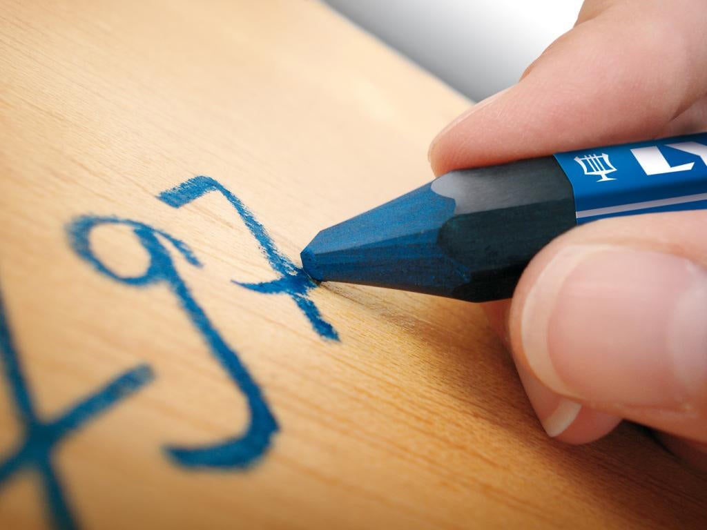 Lot de 2 craies forestières rouge bleu DENUZIERE, 13 cm - 2