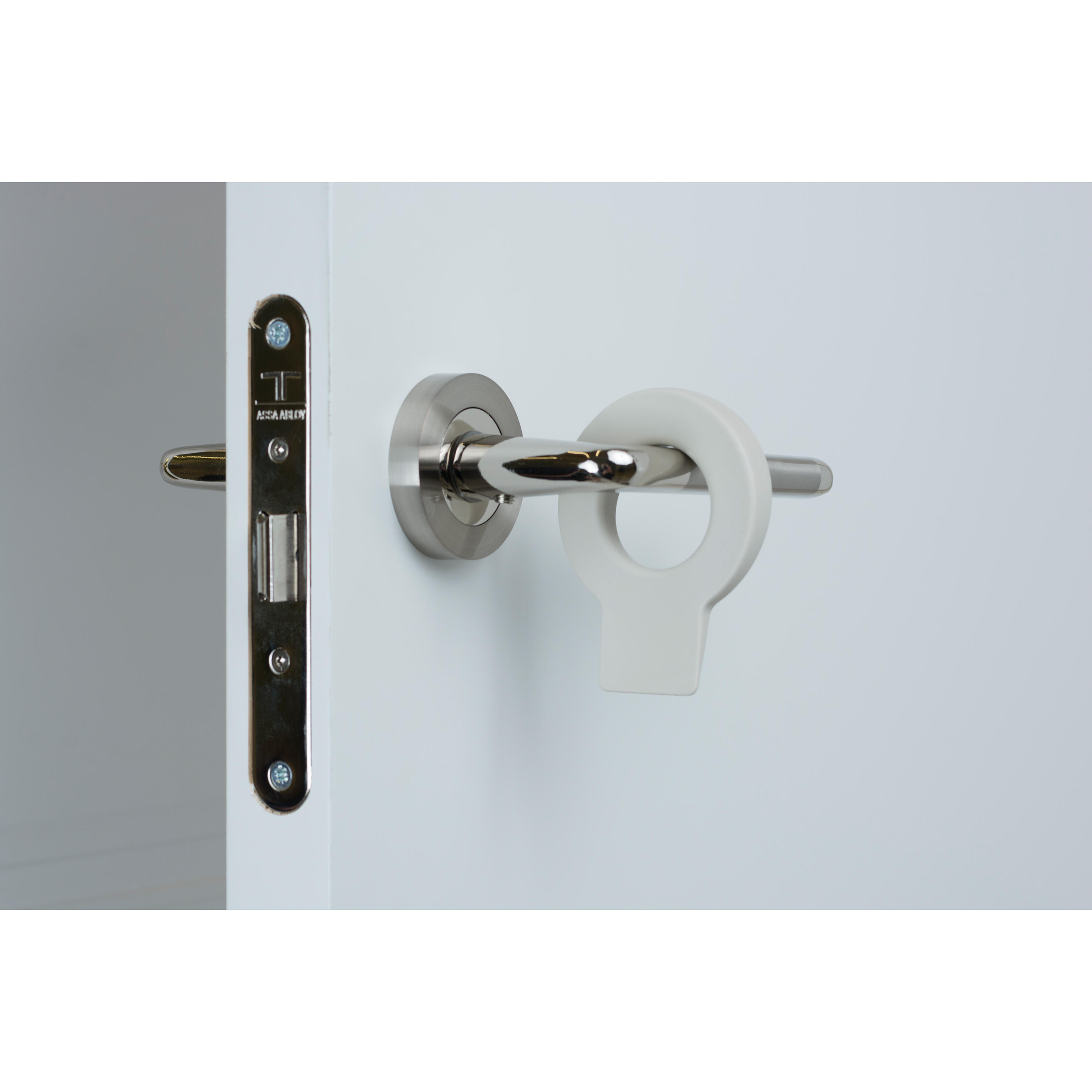 Cale porte amovible REI Lock plastique sable mat L6.3 cm x l.8.2 cm - 5