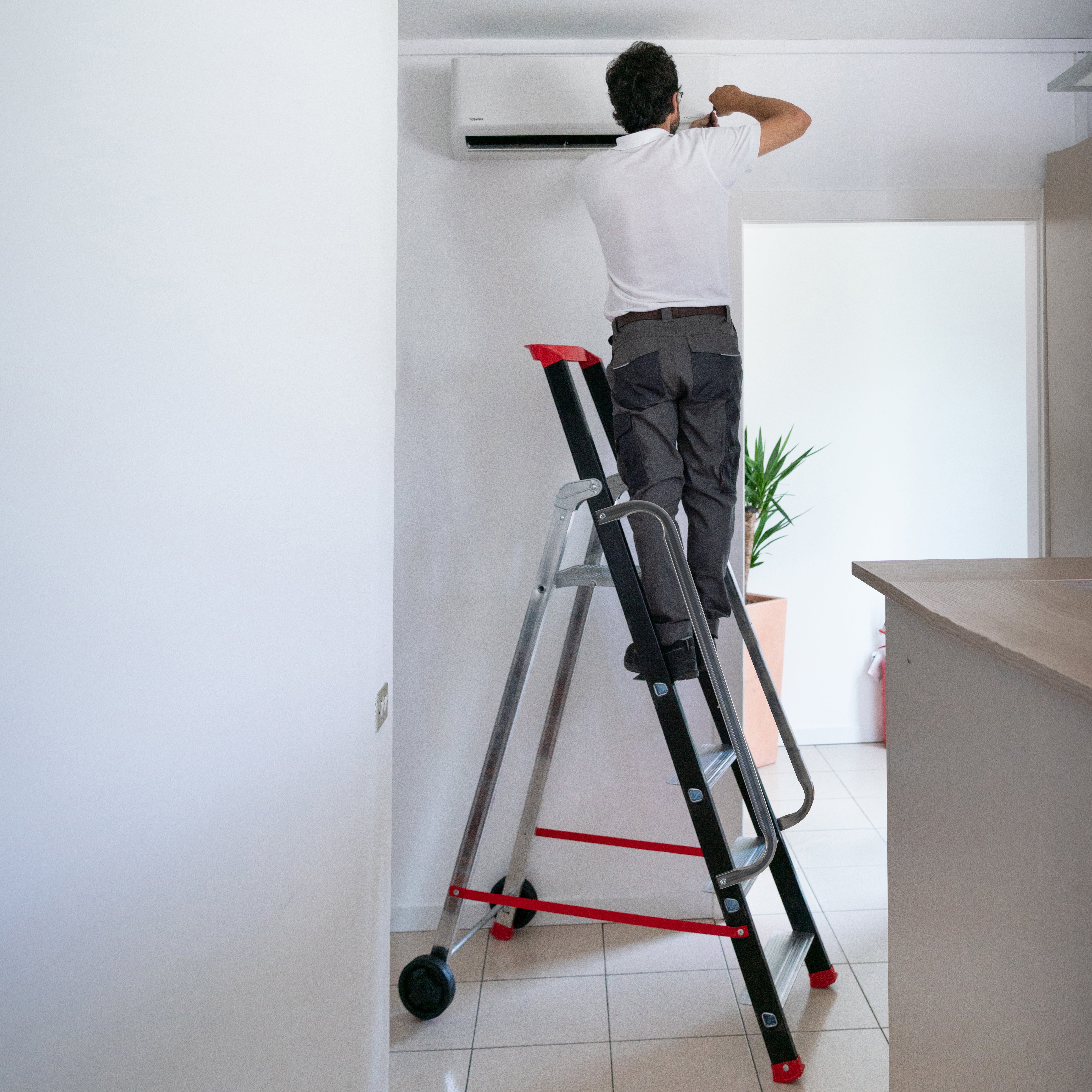 Escabeau alu pro 5 marches HAILO - 2