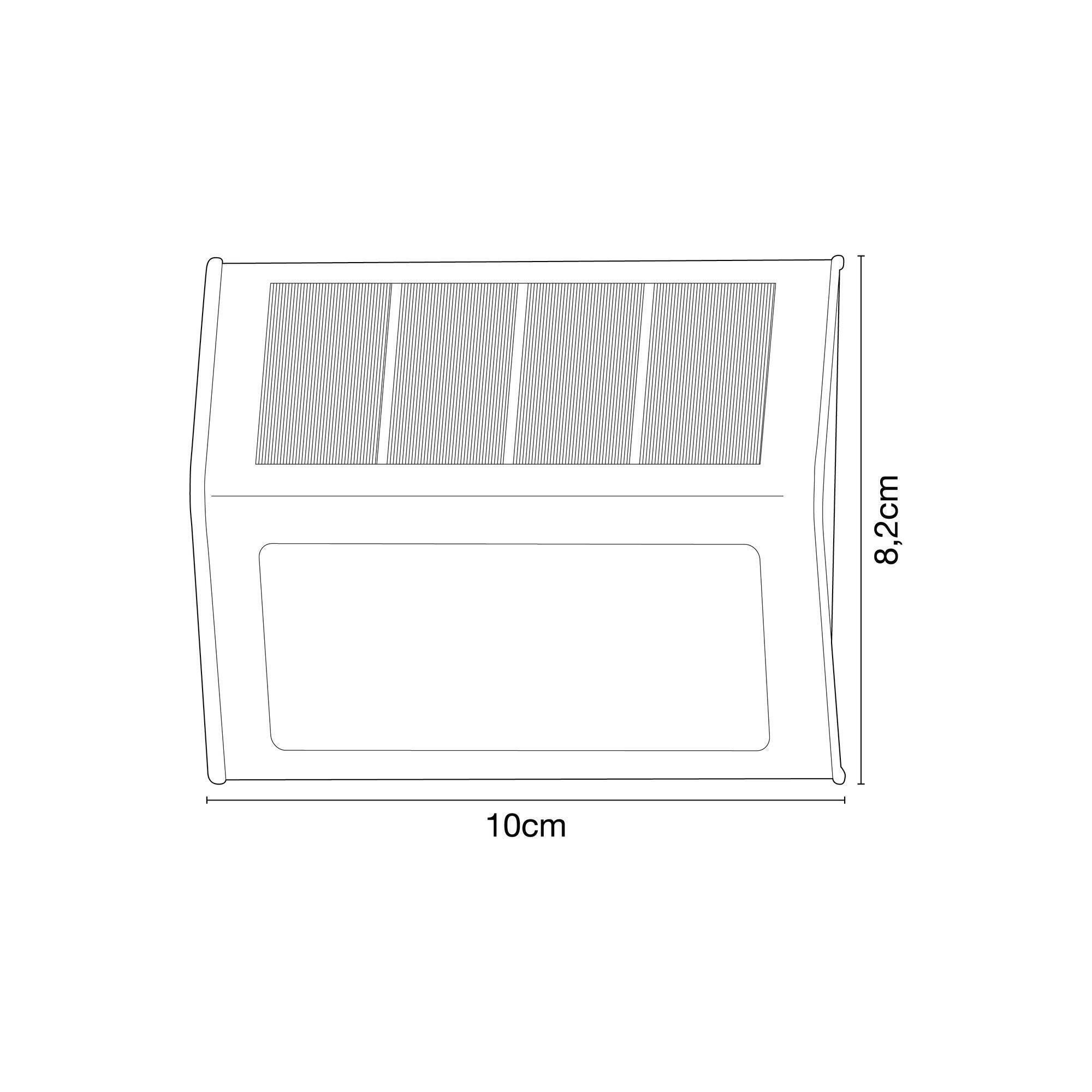 Lot de 2 appliques solaires Nils 25 Lumen blanc froid inox INSPIRE - 4