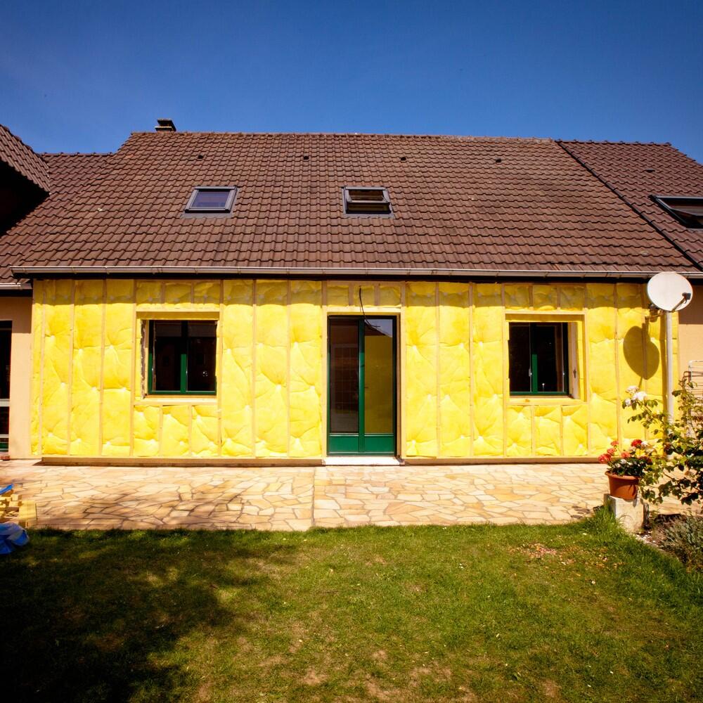 Lot de 2 Rouleaux laine de verre ISOVER Isofaçade 32r, Ep.100mm, 4.5x1.2m, R3.1 - 4