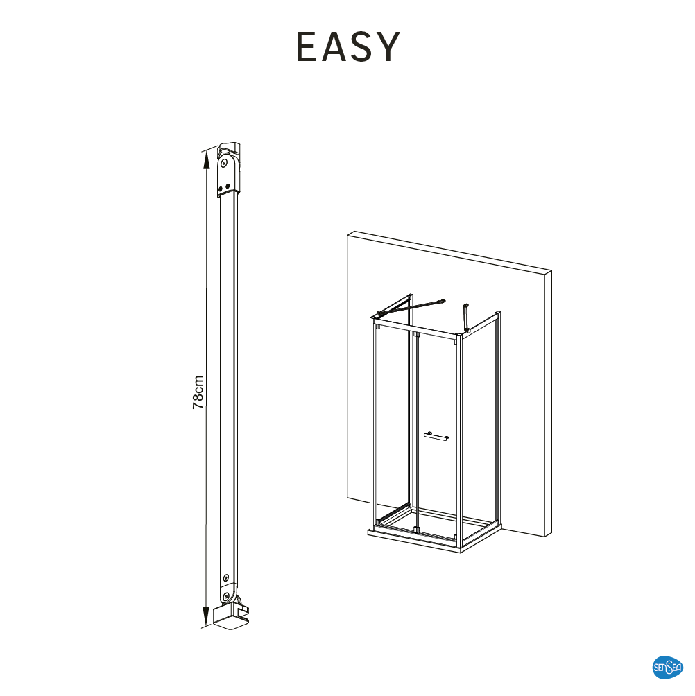 Stabilizator chrom Easy Sensea - 3