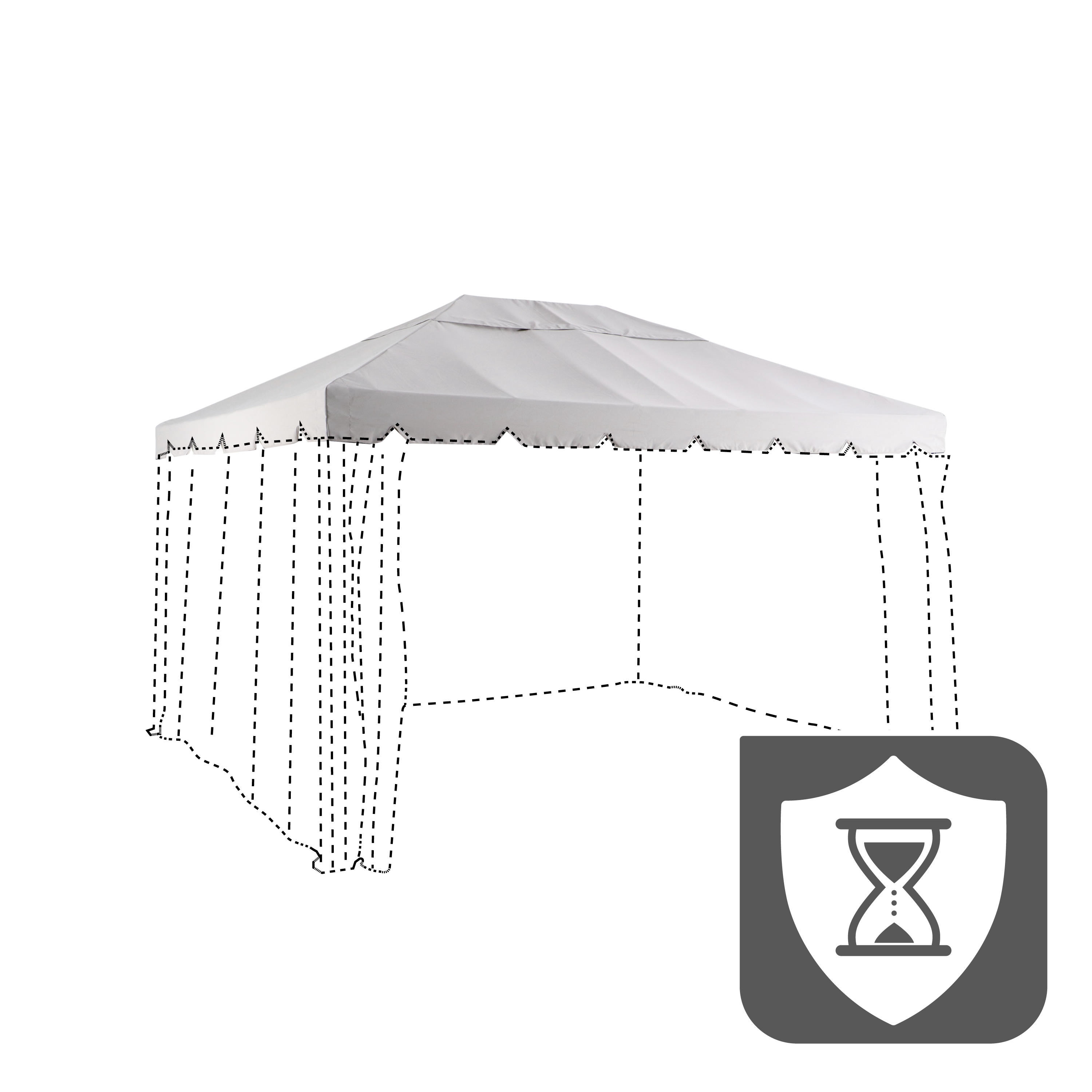 Dach do pawilonu ogrodowego Ysis 298x298 cm Naterial - 2
