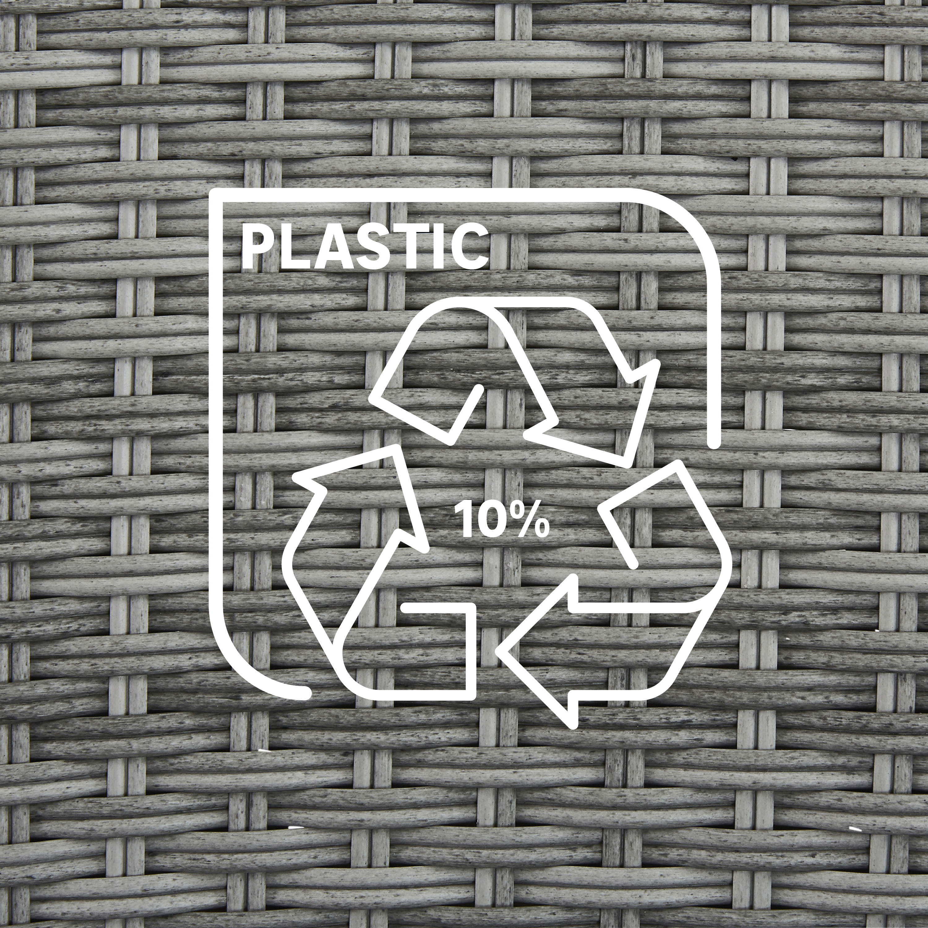 Cadeira de rattan cinza escuro Naterial Davos - 10