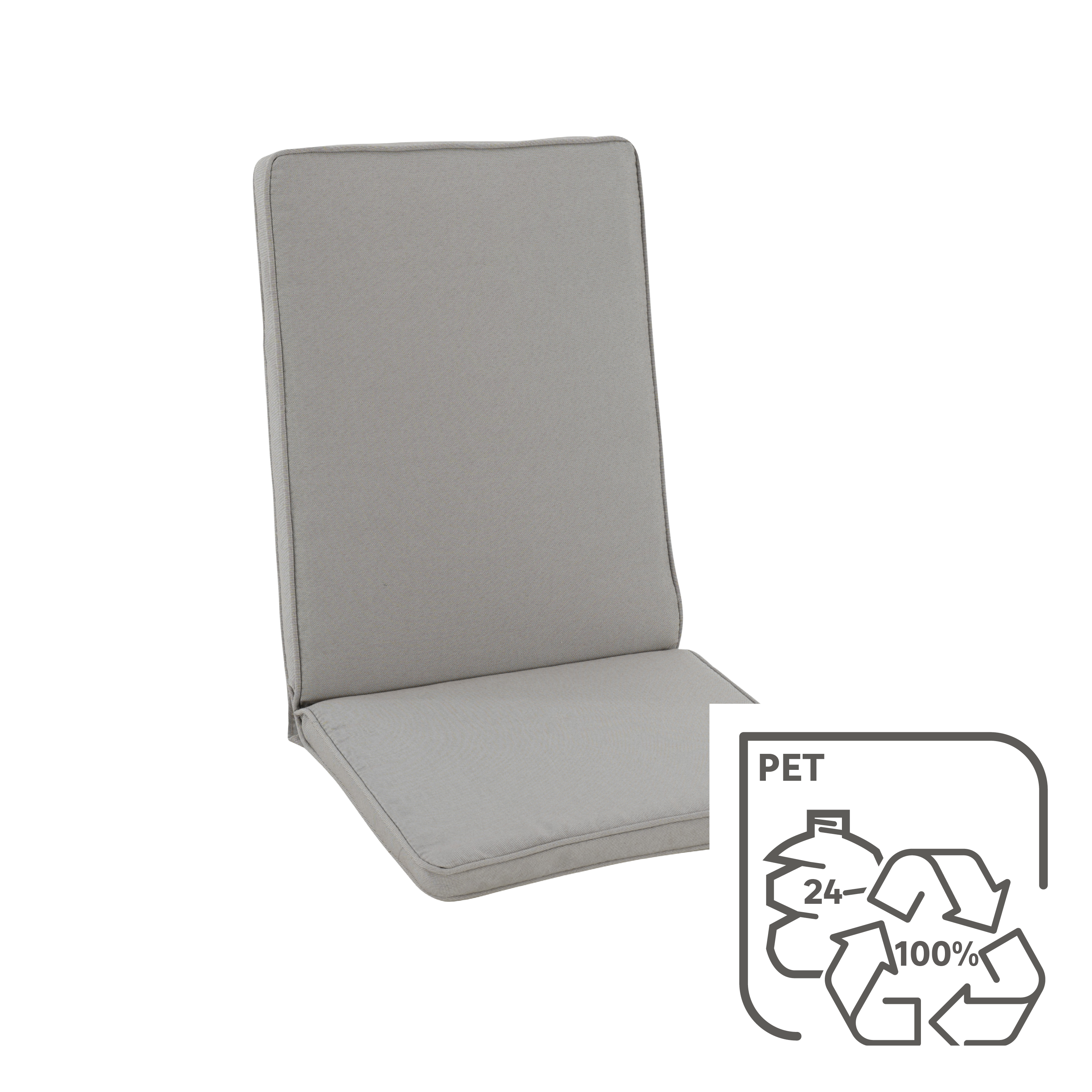 Cuscino per sedia a sdraio in poliestere RESEAT beige 95 x 44 x Sp 4 cm - 6