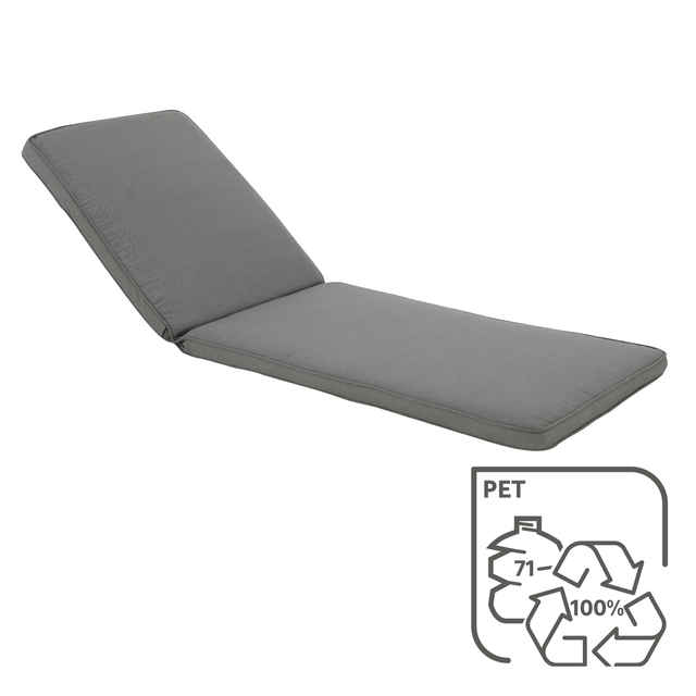 Coussin Chaise Longue Junhui 170x53x8cm - Antidérapant, Confortable Pour Jardin, Plage, Camping