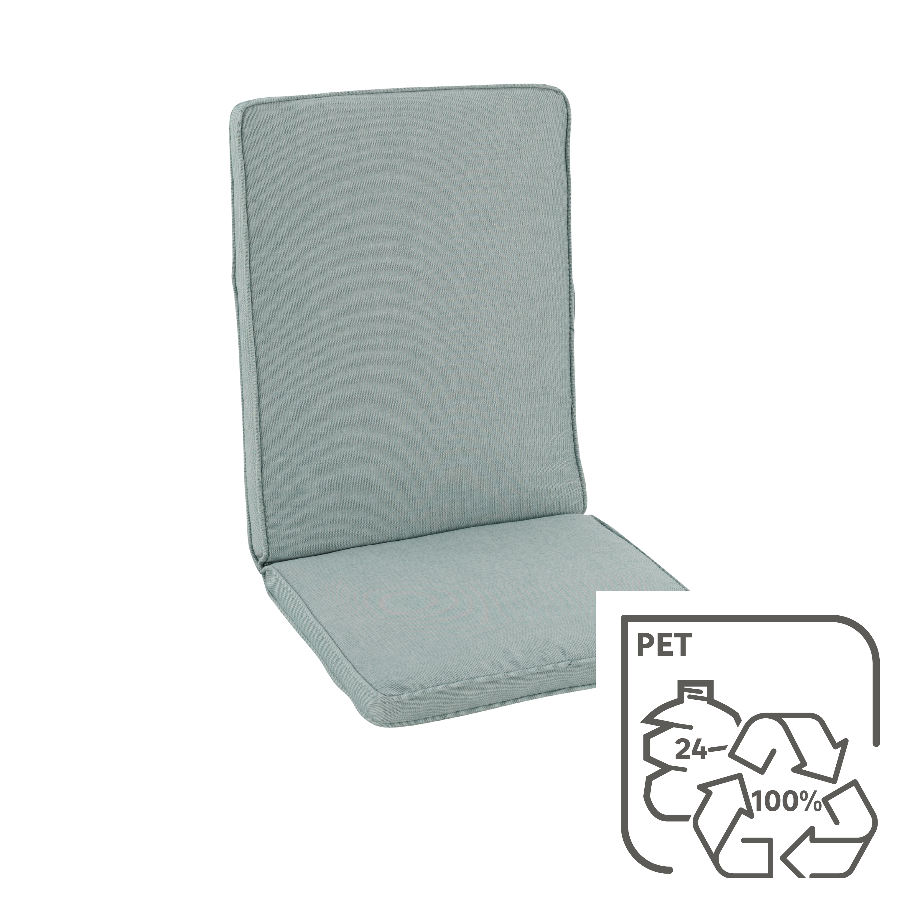 Cuscino per sedia in poliestere RESEAT verde 95 x 44 x Sp 4 cm - 5