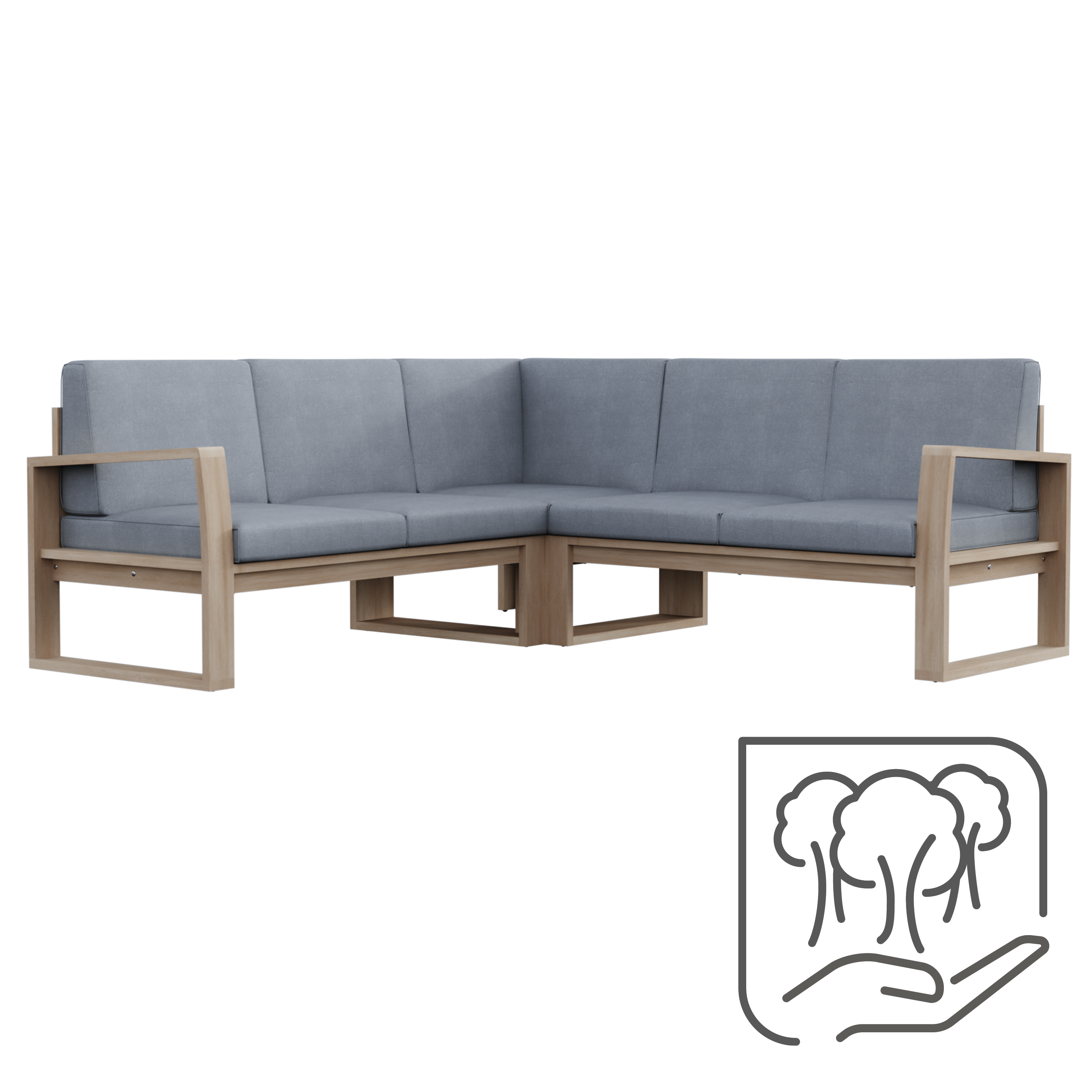 Sofá de jardim relax NATERIAL SOLARIS COMFORT CANTO - 10