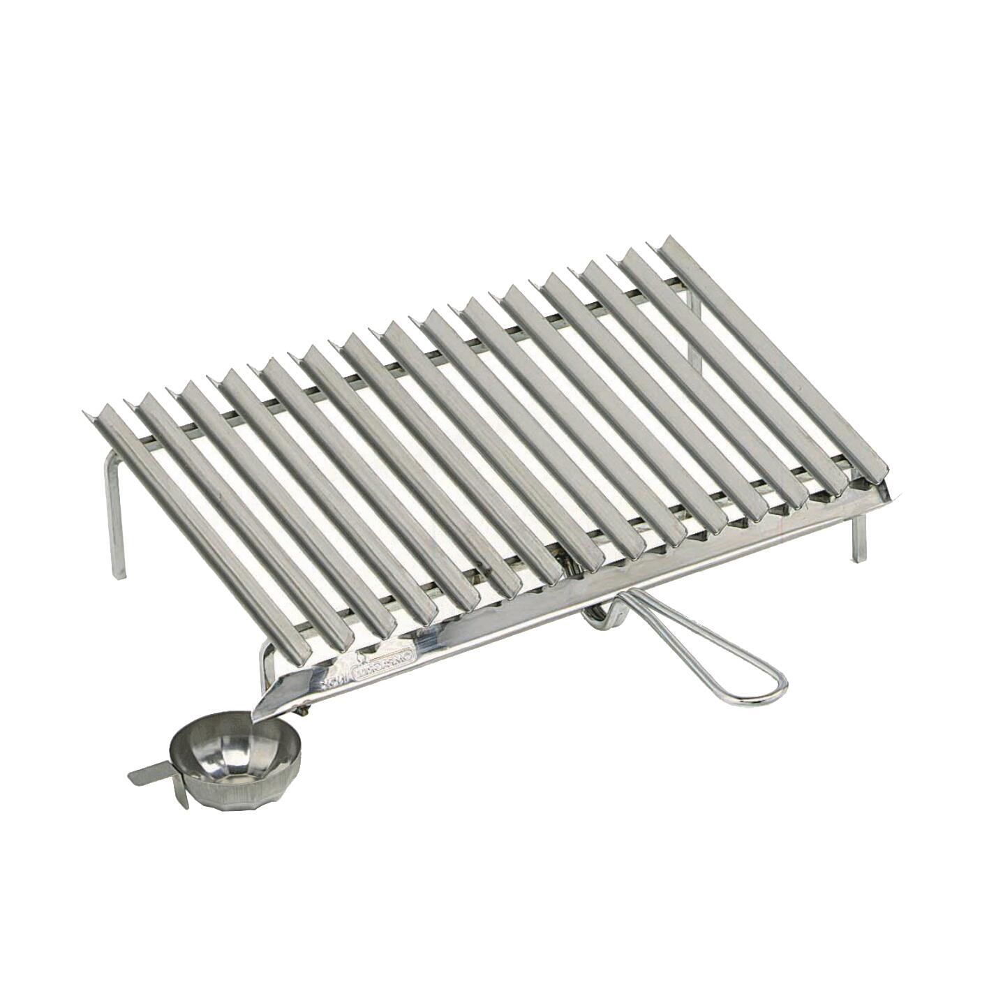 Griglia Barbecue In Acciaio Inox AISI 304 - 60x33 Cm - Per Camini Interni/Esterni - Flessibile E Regolabile