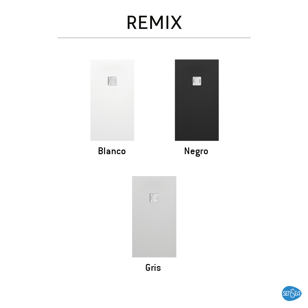 Base de duche SENSEA REMIX RESINA 70X140 BRANCO MATE - 10