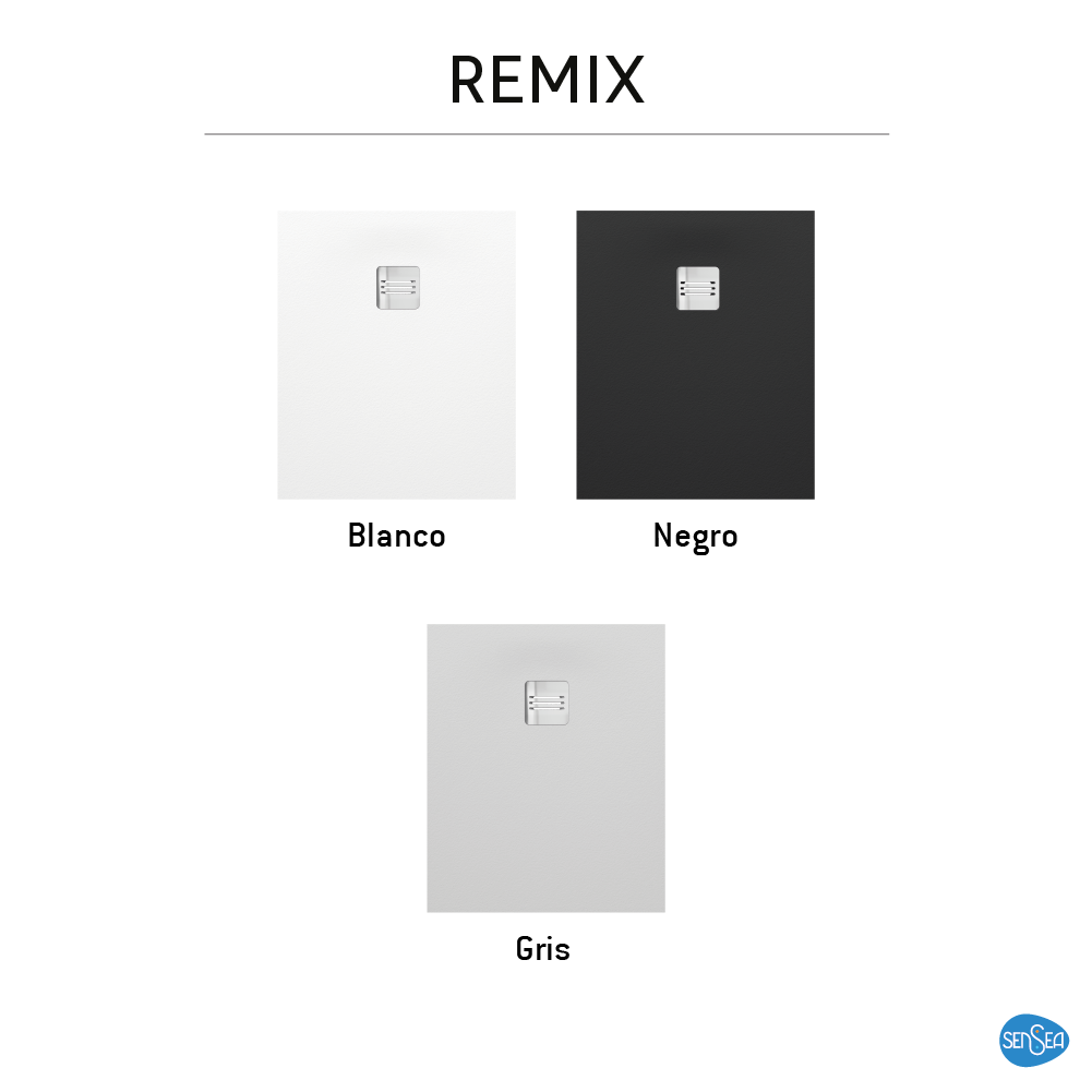 Base de duche SENSEA REMIX RESINA 80X100 BRANCO MATE - 10