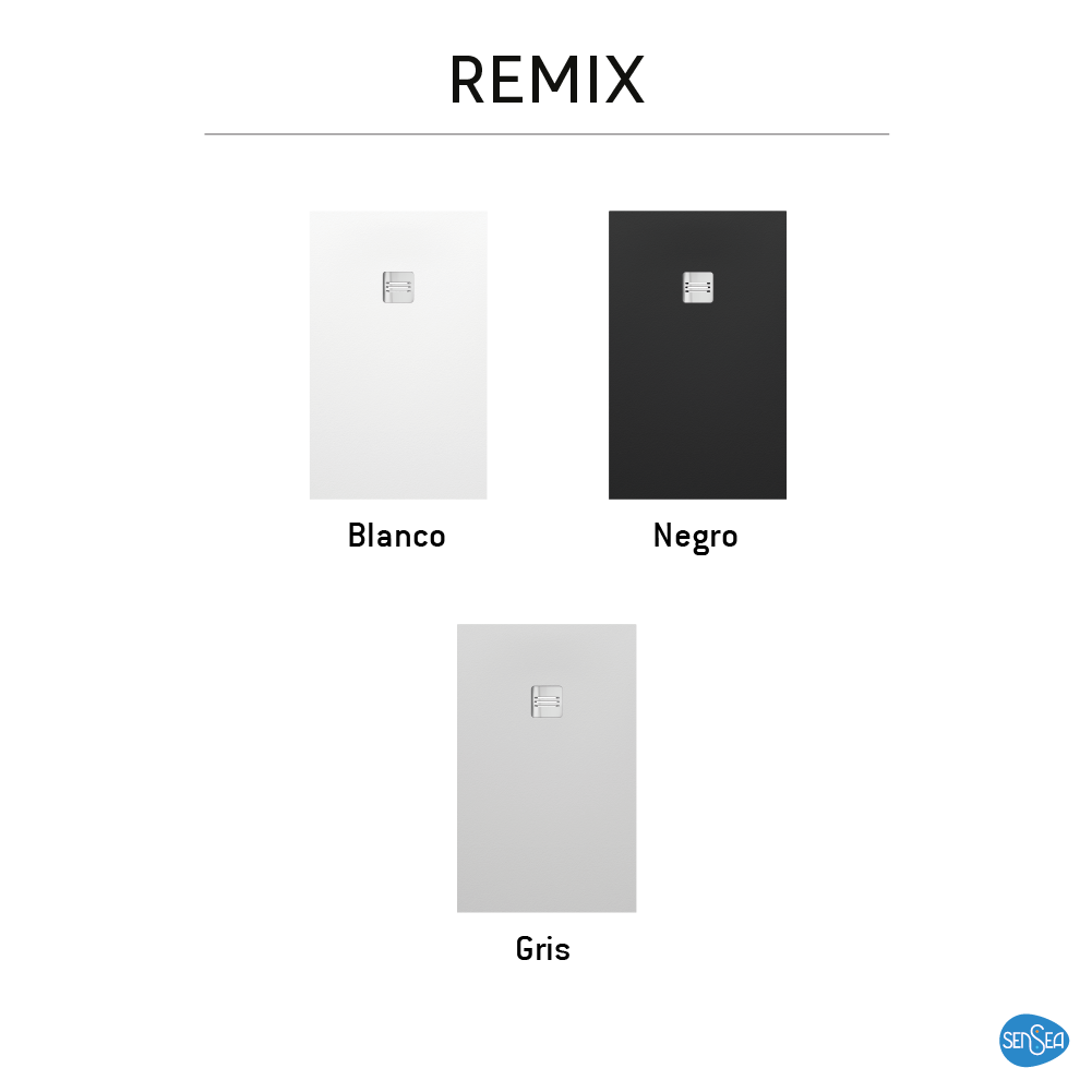 Base de duche SENSEA REMIX RESINA 80X140 BRANCO MATE - 10