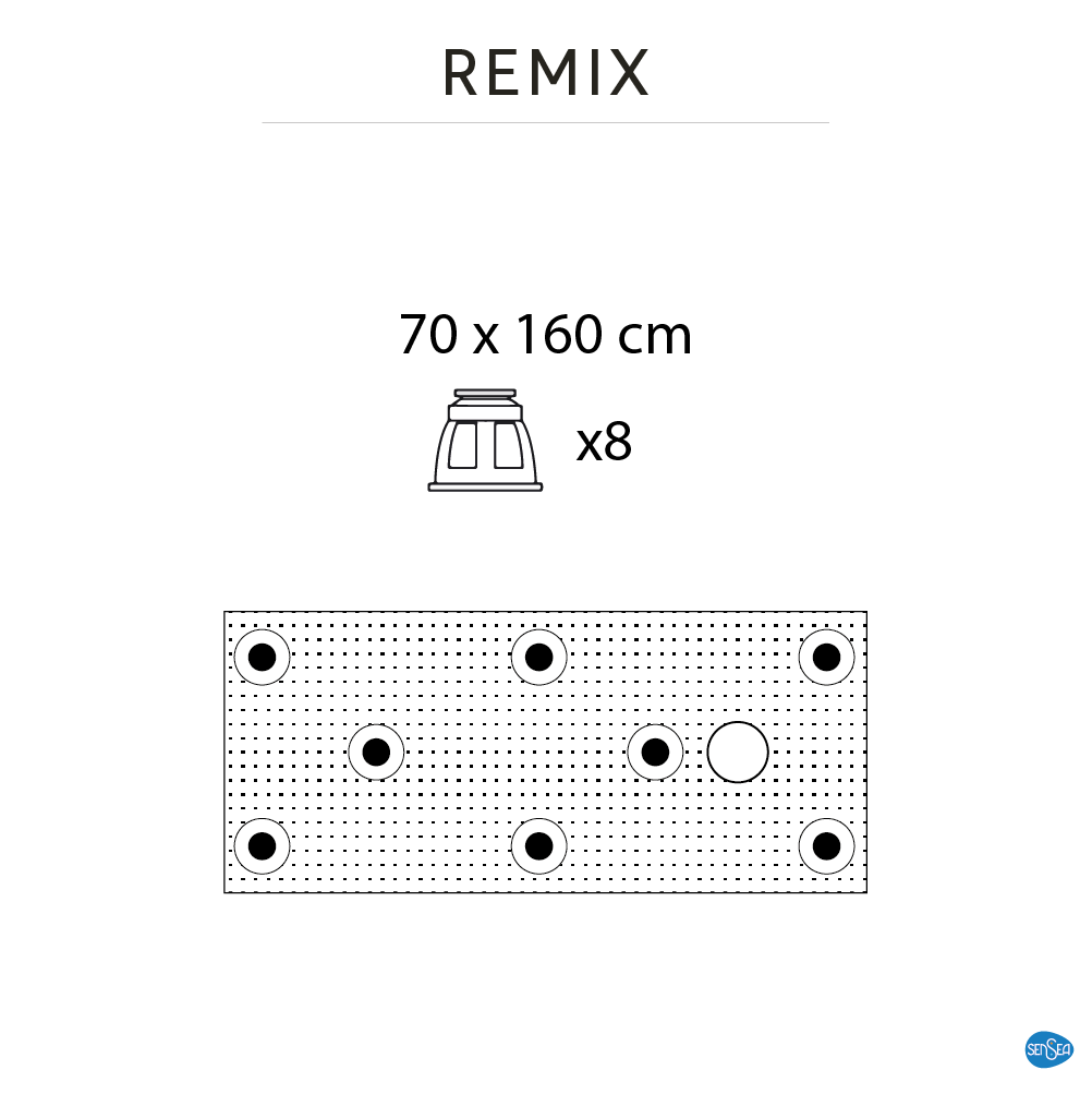 Plato de ducha Remix 160x70 cm blanco - 2
