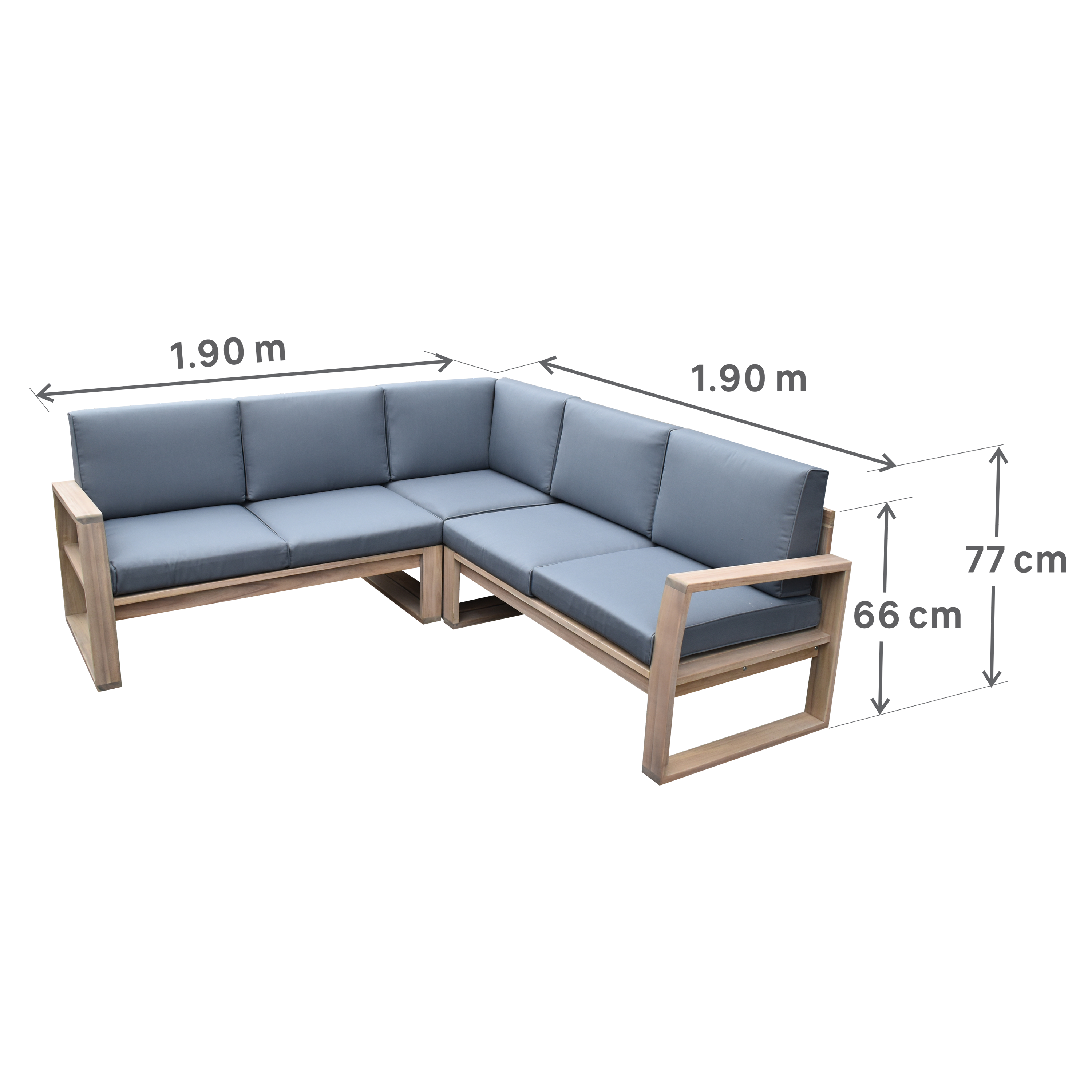 Sofá de jardim relax NATERIAL SOLARIS COMFORT CANTO - 9