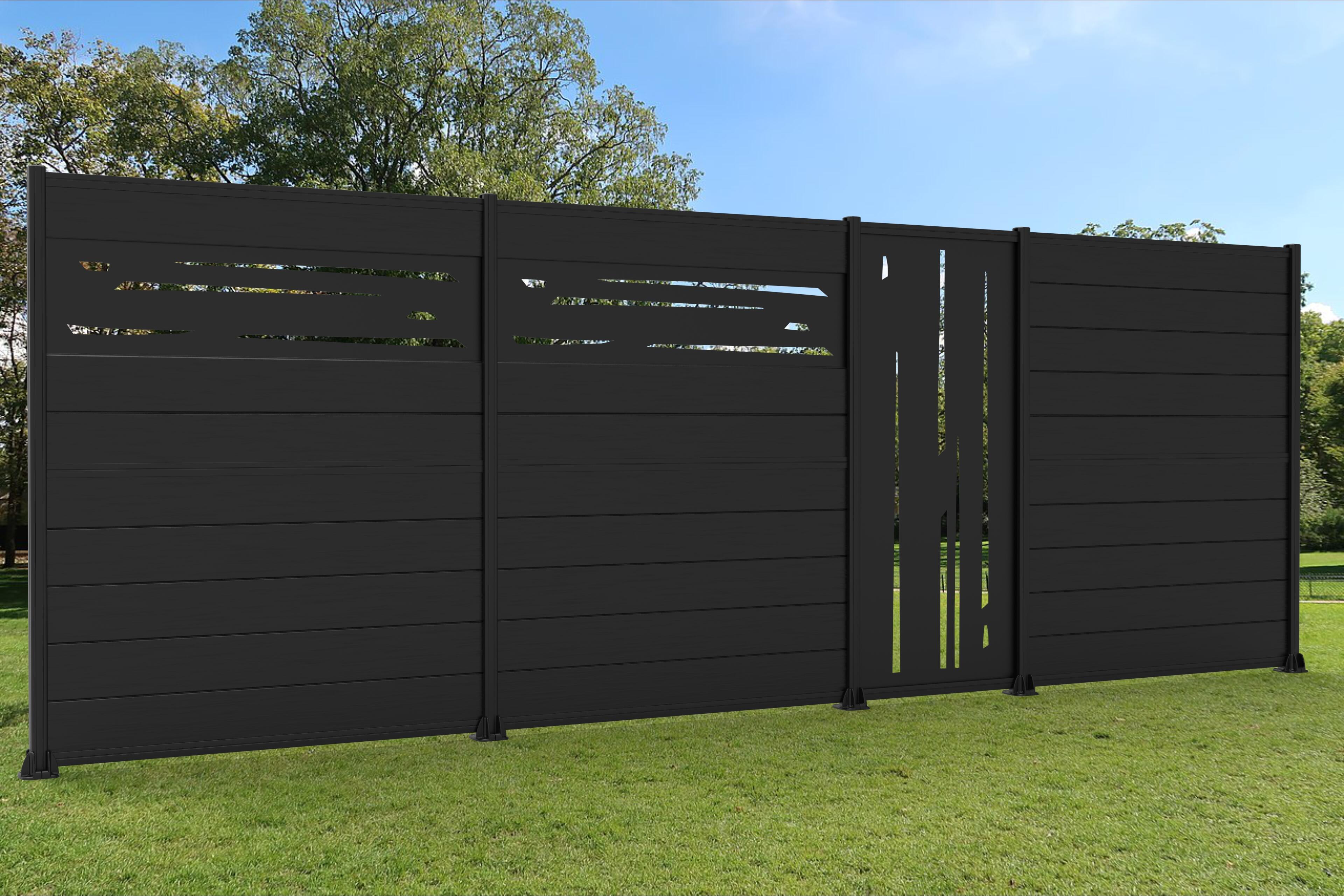 Lame de claustra COEX Composite PREMIUM+ noire H 18 x L 150 x Ep.2,1 cm - 4