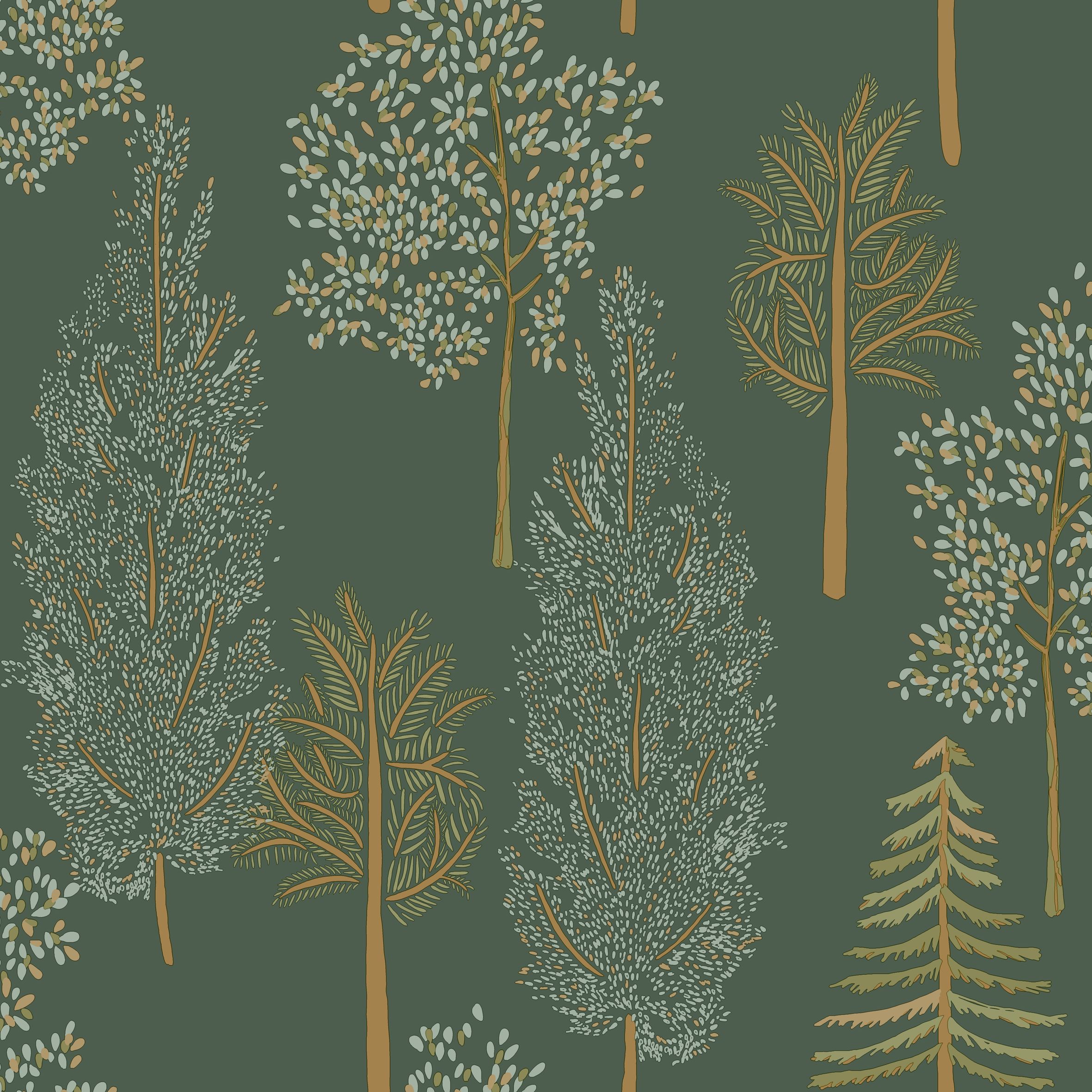 Papier Peint 3D Adhésif Amovible Snowy Tree N03852 - Romy